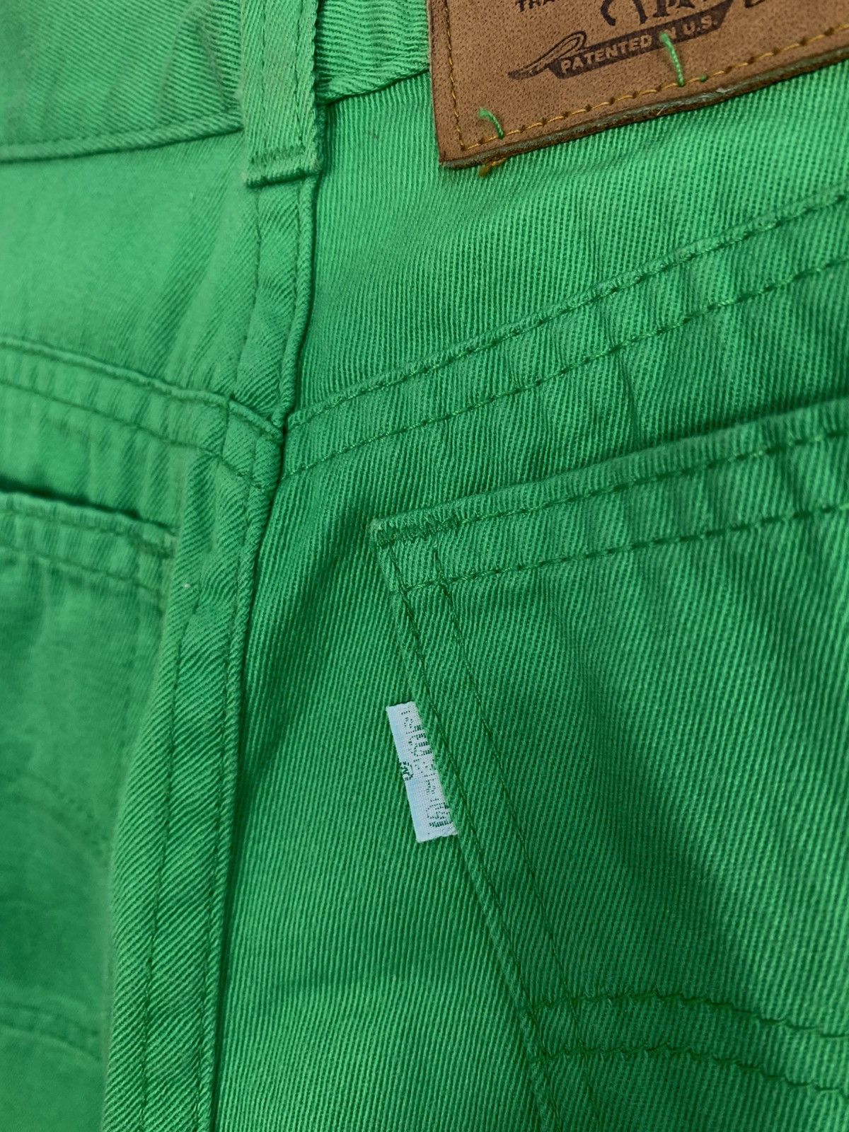 Levi's Levis 84’ Olympic Game US Green Denim Jeans Straight Cut Size 25" / US 0 / IT 36 - 7 Thumbnail