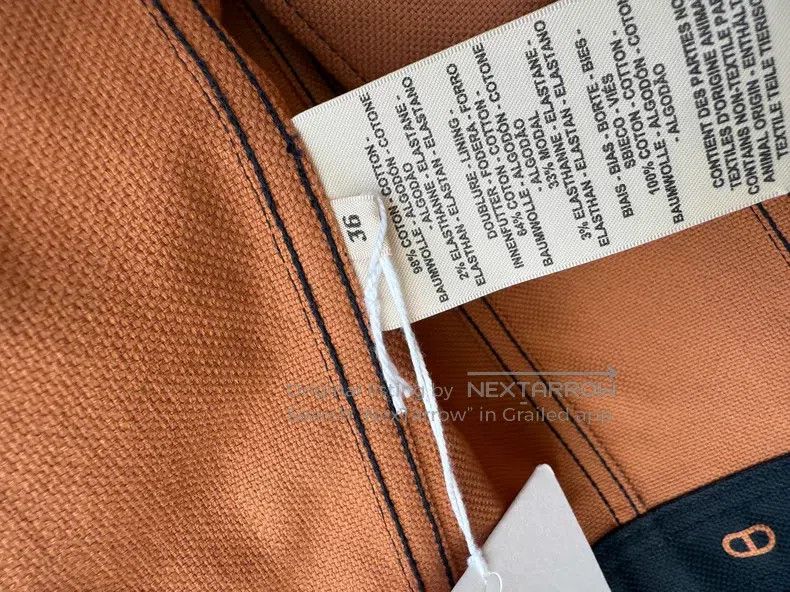 Hermes Hermes Pig nose navy blue women's denim short cotton jacke Size XS / US 0-2 / IT 36-38 - 4 Thumbnail