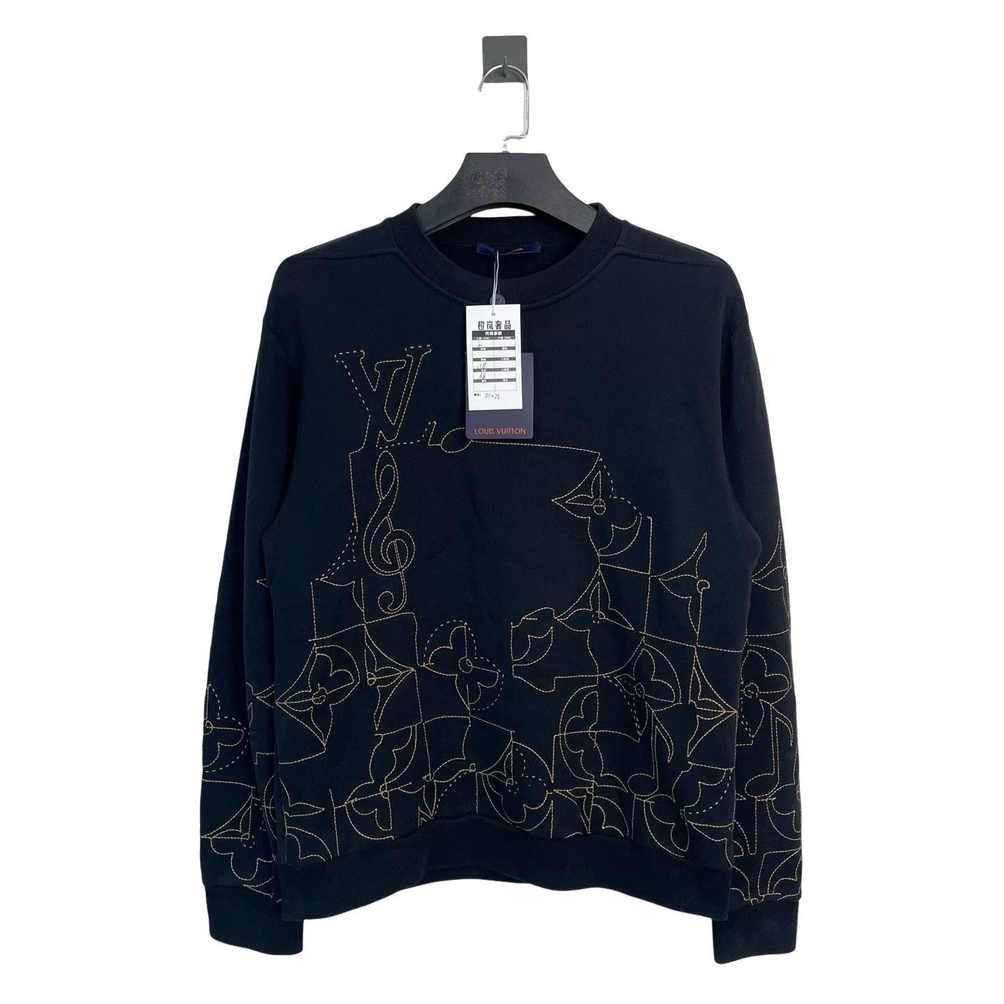 Louis Vuitton Louis Vuitton Embroidered Motif Sweatshirt Size L Size US L / EU 52-54 / 3 - 1 Thumbnail