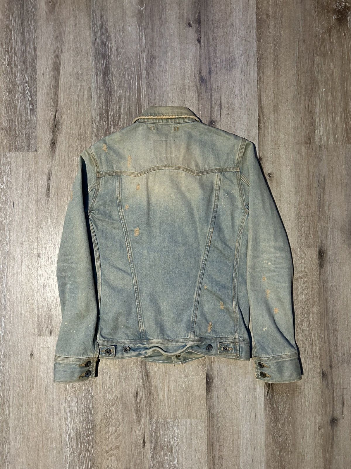 GOA Vintage GOA Mudwash Distressed Selvedge Denim Jacket Size US S / EU 44-46 / 1 - 7 Thumbnail