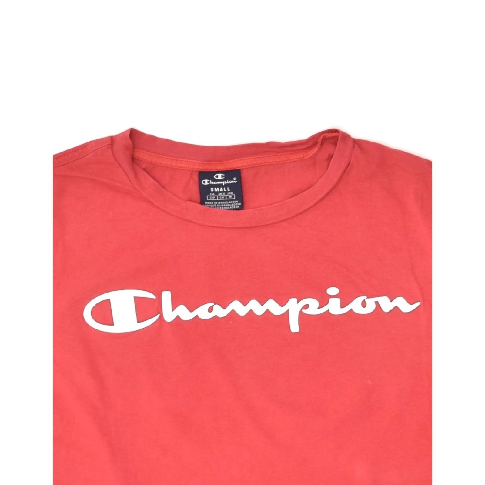 Champion CHAMPION Graphic T-Shirt Top Small Red Cotton Mens QZ07 Size US S / EU 44-46 / 1 - 3 Thumbnail