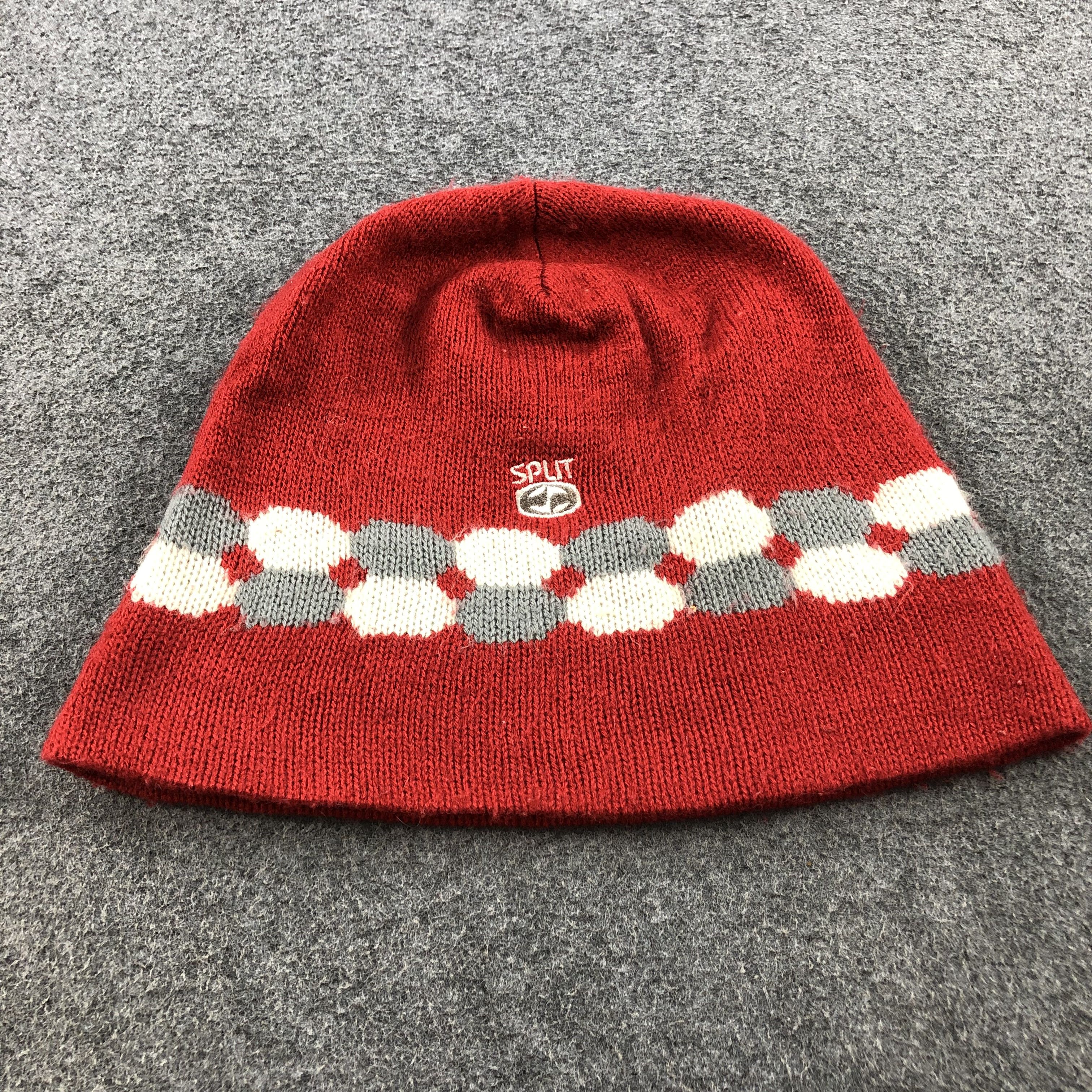 Vintage Split Beanie Snowcap Snow Hat B83 Size ONE SIZE - 1 Thumbnail