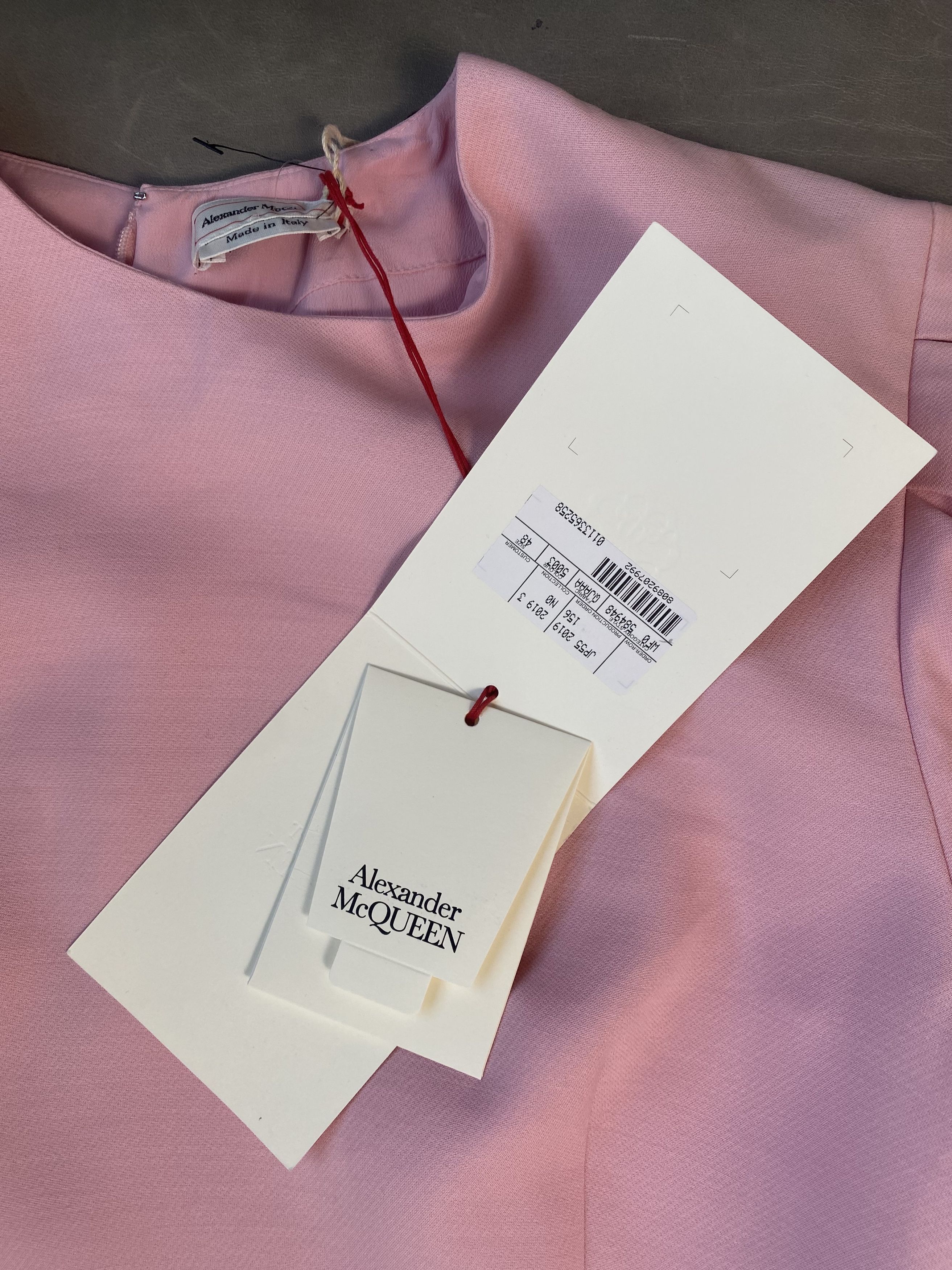 Alexander McQueen Wool Silk Blend Mini Dress Size XL / US 12-14 / IT 48-50 - 4 Thumbnail