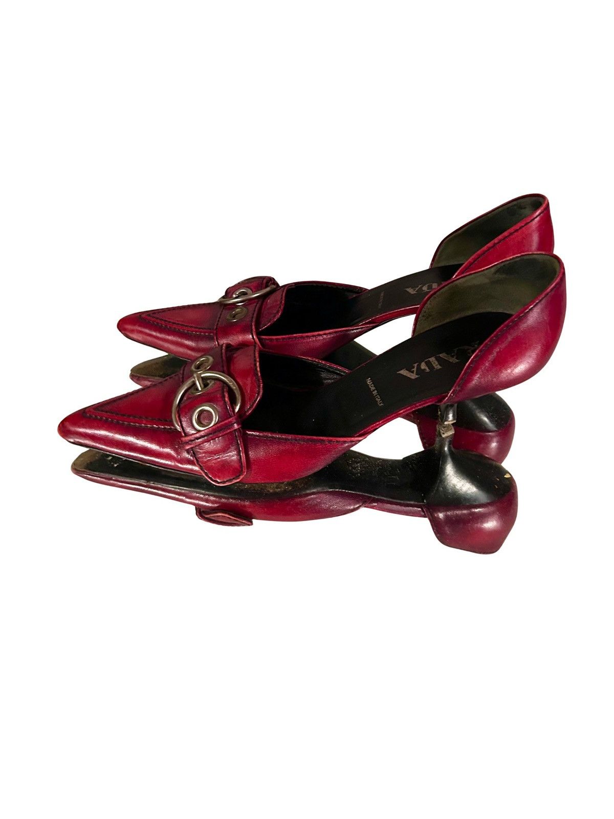 Prada DEVIL WEARS PRADA buckle kitten heels Size US 8.5 / IT 38.5 - 3 Thumbnail