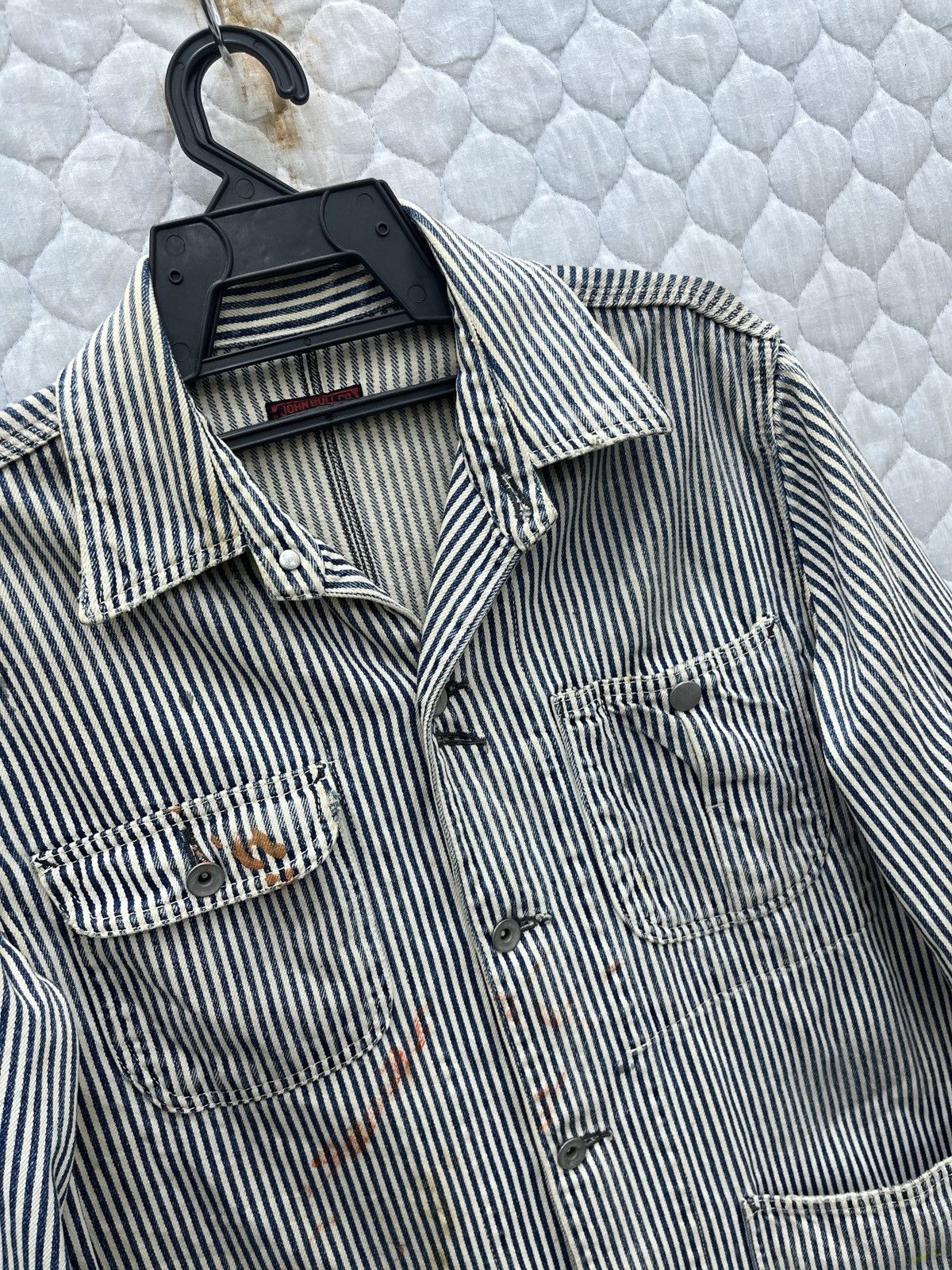 Johnbull 🔥🔥🔥ARCHIVE VINTAGE JOHN BULL HICKORY STRIPE CHORE JACKET Size US M / EU 48-50 / 2 - 13 Thumbnail