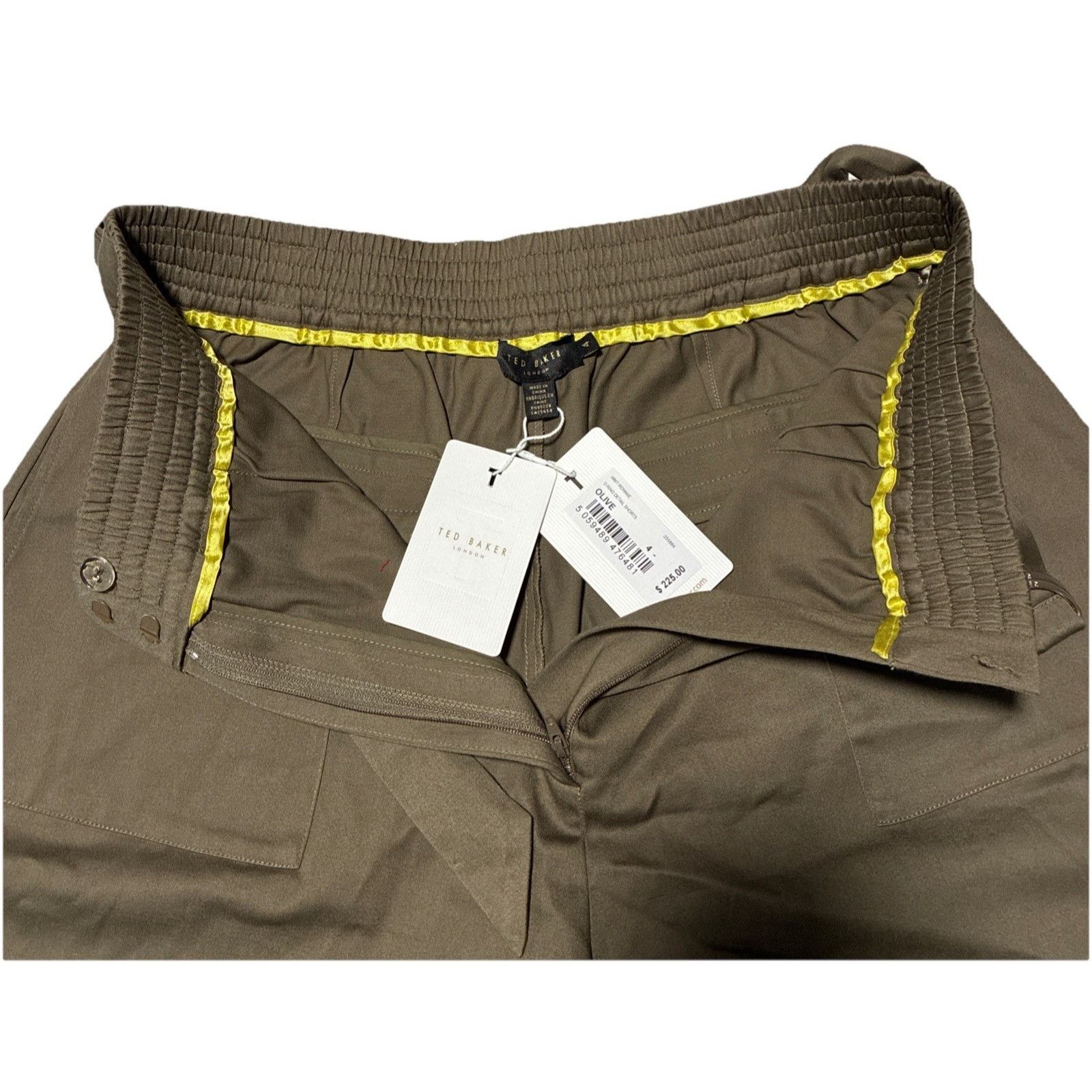 Ted Baker NWT Ted Baker RONNIIE Olive D-Ring Detail High-Waisted Short Size 27" / US 4 / IT 40 - 10 Thumbnail
