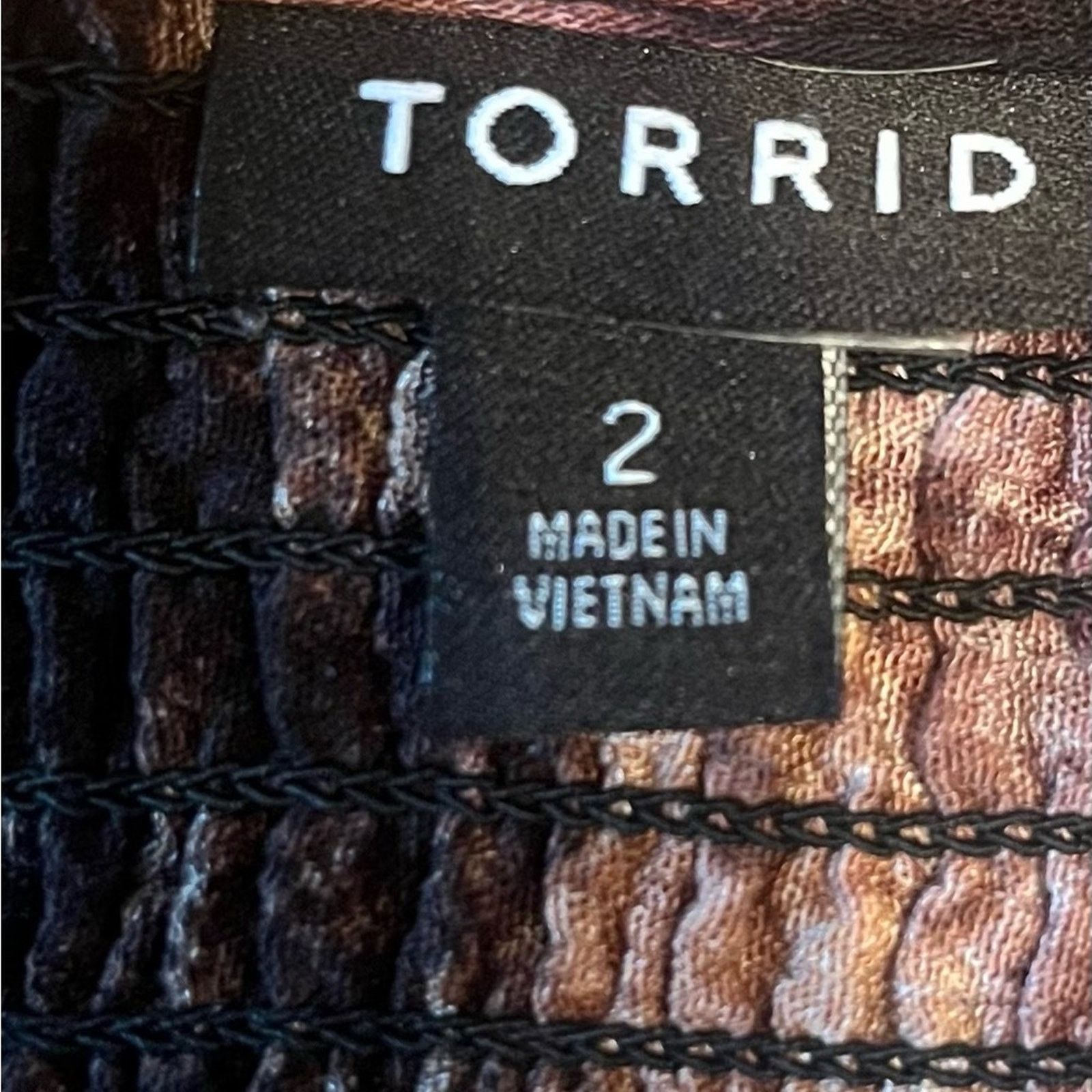 Torrid Elegant Torrid Tie-Dye Women's Top, size 2X Size XXL / US 16-18 / IT 52-54 - 3 Thumbnail