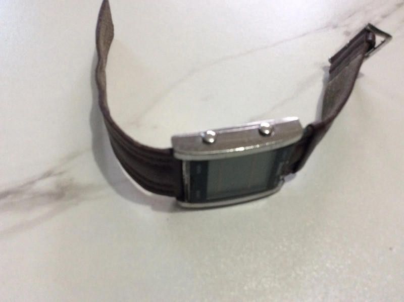 Bench Bench digital brown leather strap watch Size ONE SIZE - 1 Thumbnail