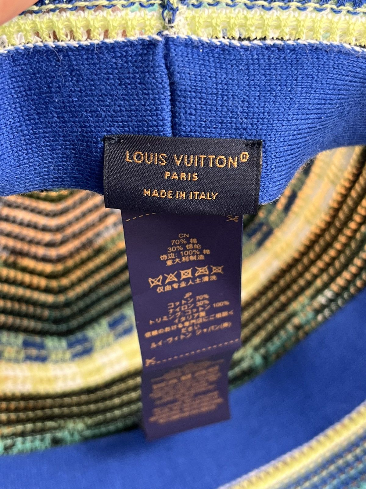 Louis Vuitton LV CROCHET STRIPE BUCKET HAT Size ONE SIZE - 5 Thumbnail