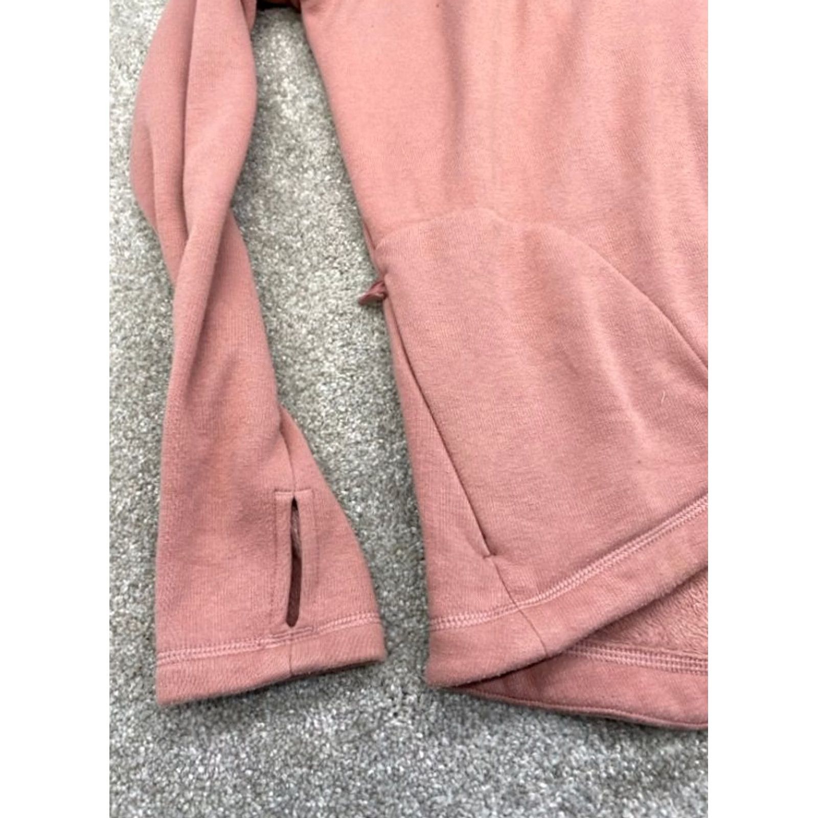 Athleta Athleta Pullover Sweater Women XS Mauve Fleece Zip Pocket High Neck Knit Solid 2XS Pink 5898 Size XXS / US 00 / IT 34 - 2 Thumbnail