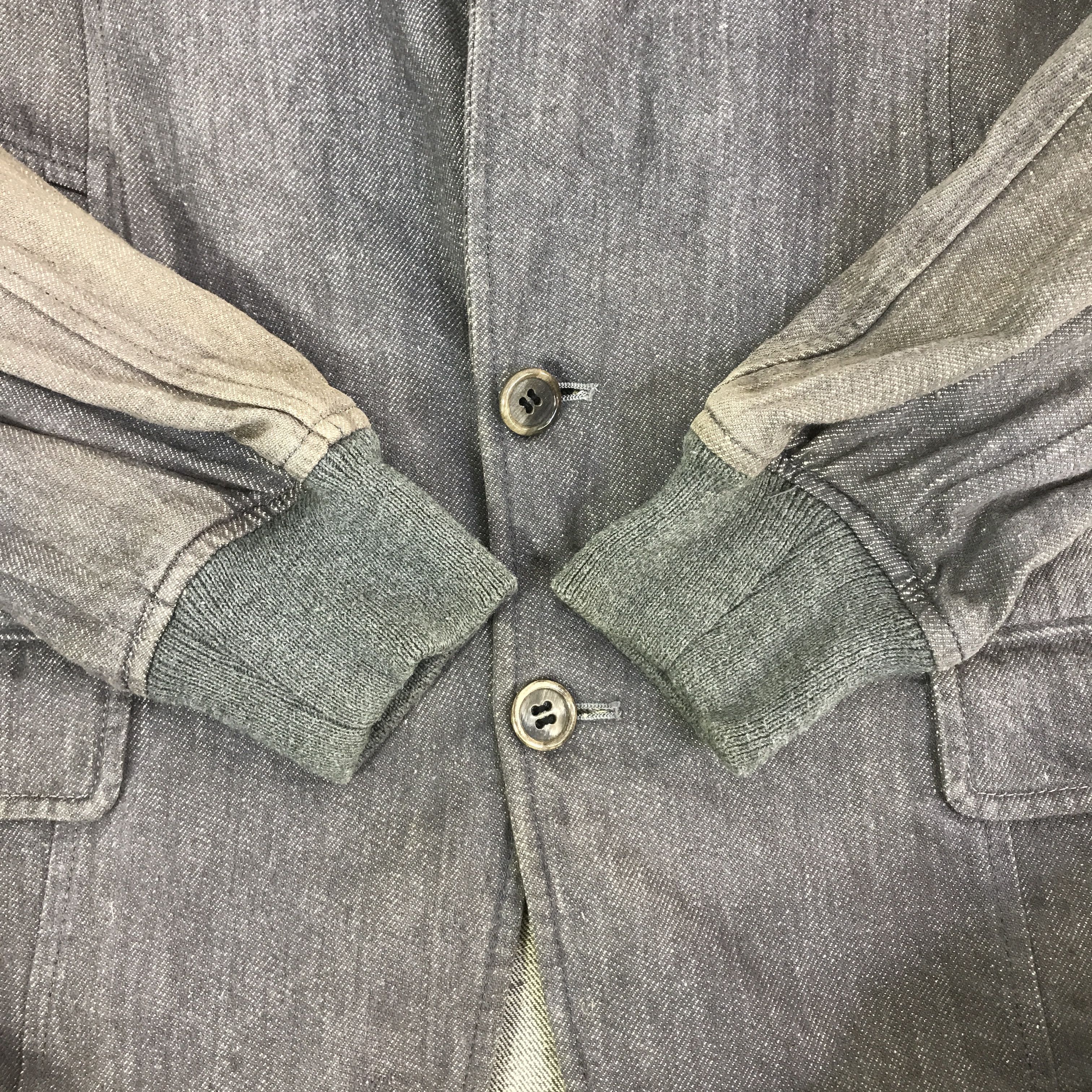 Comme des Garcons 80s COMME DES GARCONS HOMME BLACK FADED JACKET K115B1 Size US L / EU 52-54 / 3 - 7 Thumbnail