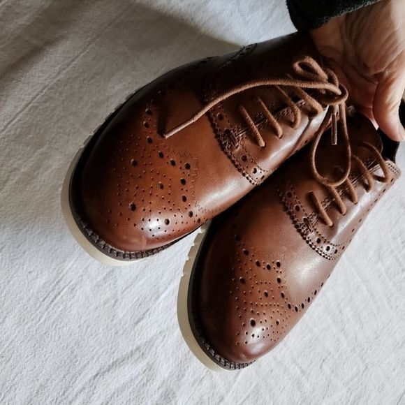 Cole Haan Cole Haan ZeroGrand Wing Oxford British Tan Sz. 8 Shoes Size US 8 / EU 41 - 7 Thumbnail