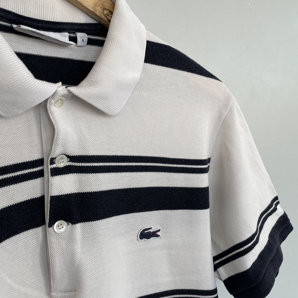 Lacoste 🇫🇷Lacoste Polo T-shirts dark crocodile made in France Size US L / EU 52-54 / 3 - 5 Thumbnail