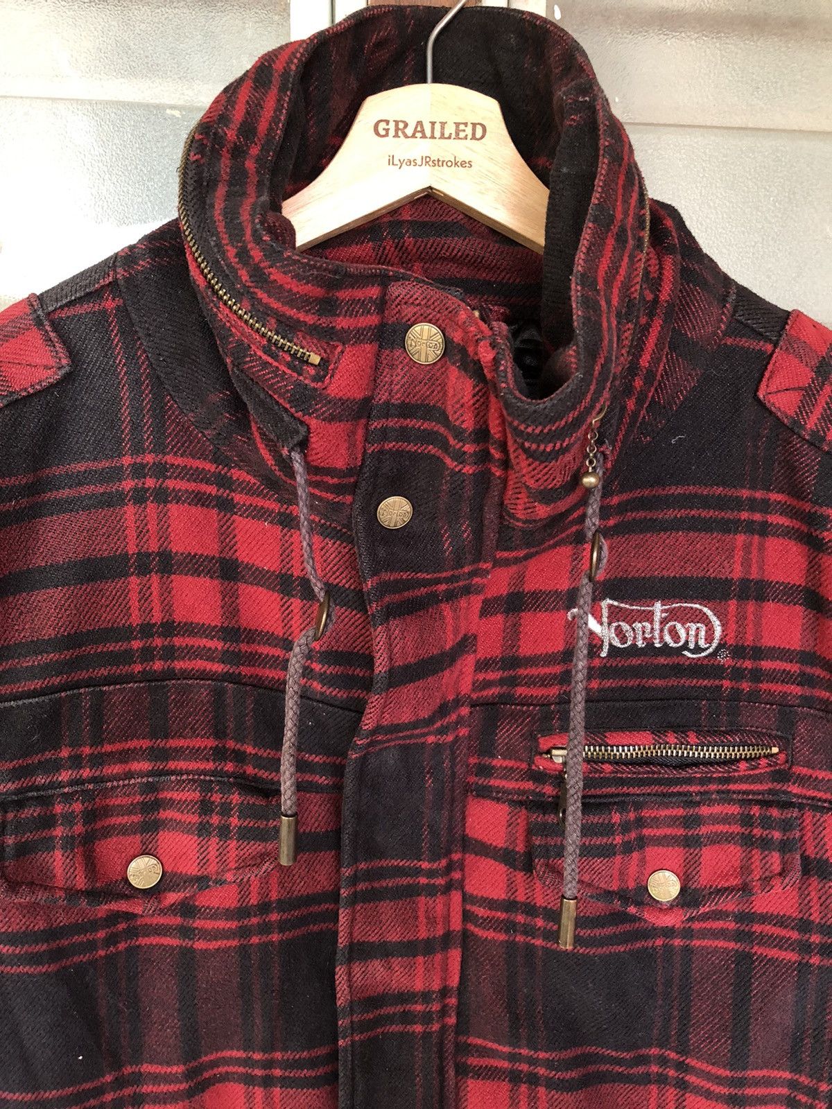 Norton Vintage Norton Hoodie Red Jacket Japanese Punk Size US M / EU 48-50 / 2 - 18 Thumbnail