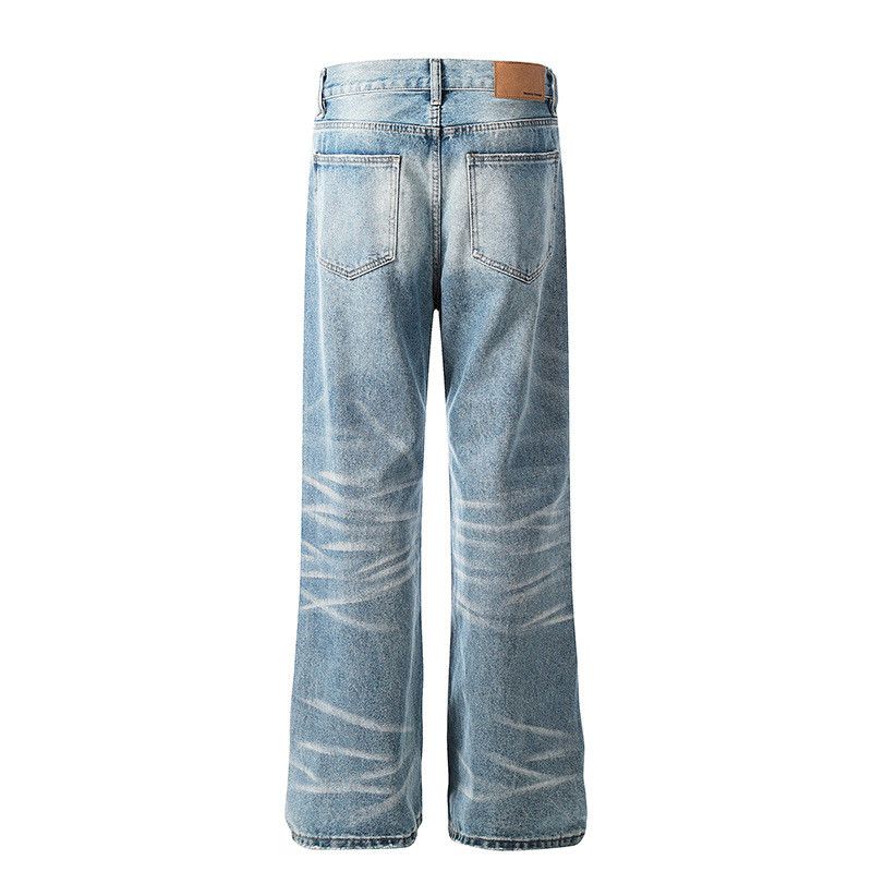 Vintage Men's American High-Street Washed Blue Denim Jeans Clean Fit Size US 32 / EU 48 - 2 Thumbnail
