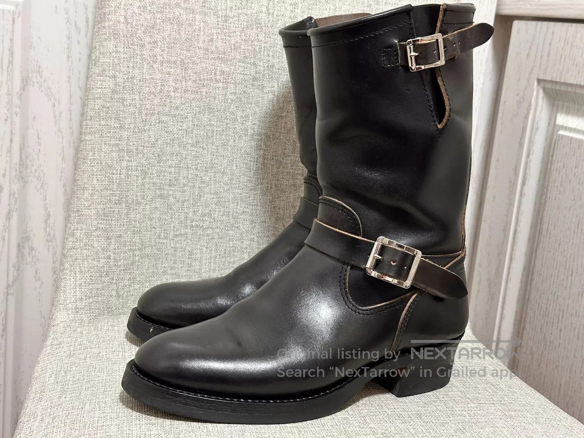 ATTRACTIONS ATTRACTIONS 444 Engineer Boots. Size US 7.5 / EU 40-41 - 3 Thumbnail
