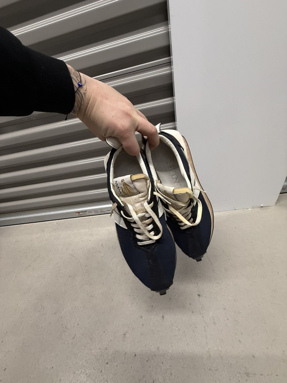 Lanvin Lanvin distressed Bumpr Sneaker 'Navy Blue' size 43 Size US 10 / EU 43 - 5 Thumbnail