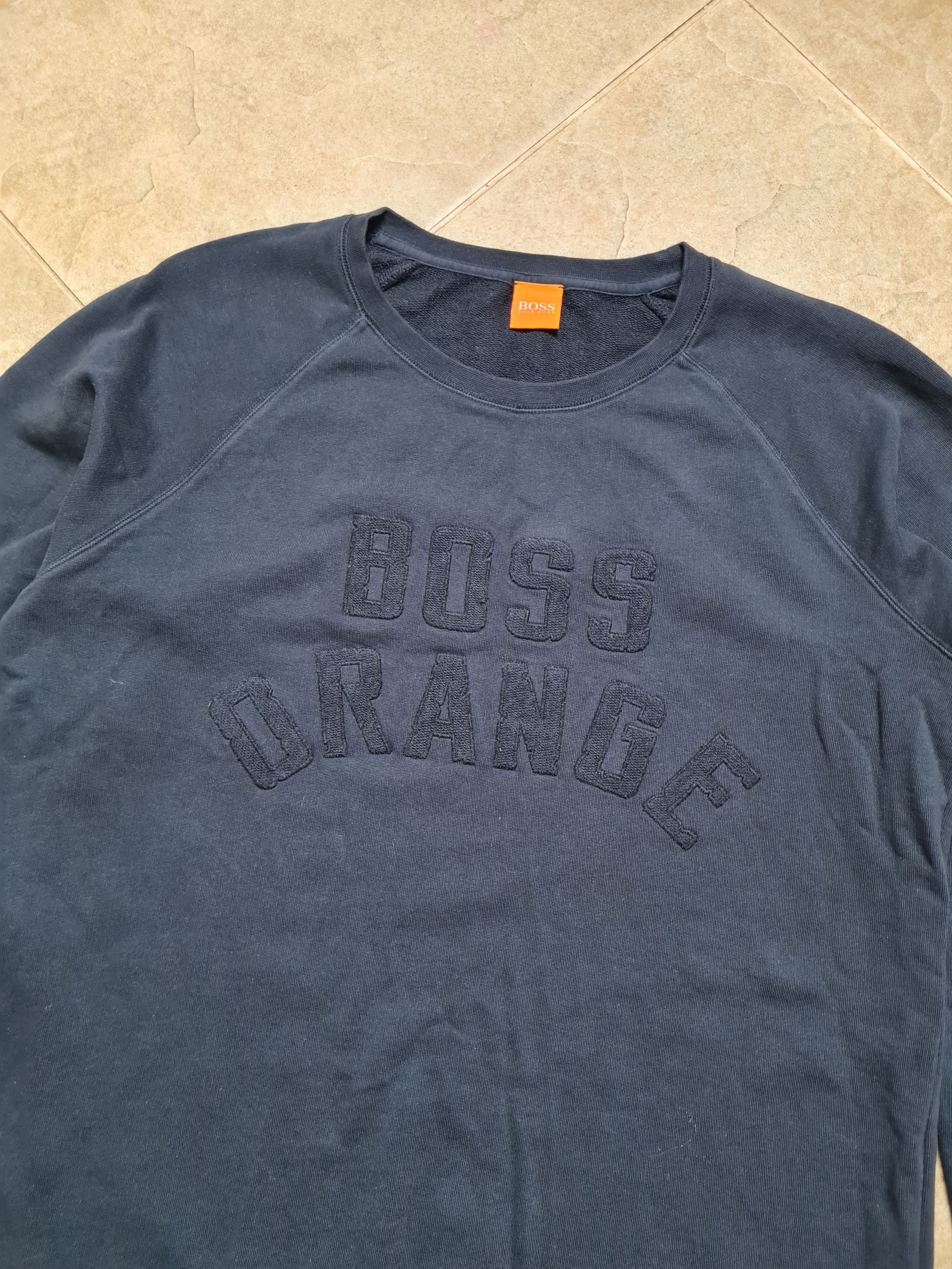 Hugo Boss Hugo Boss Orange Sweatshirt Black Crew Neck 90's Vintage UK Size US XL / EU 56 / 4 - 2 Thumbnail