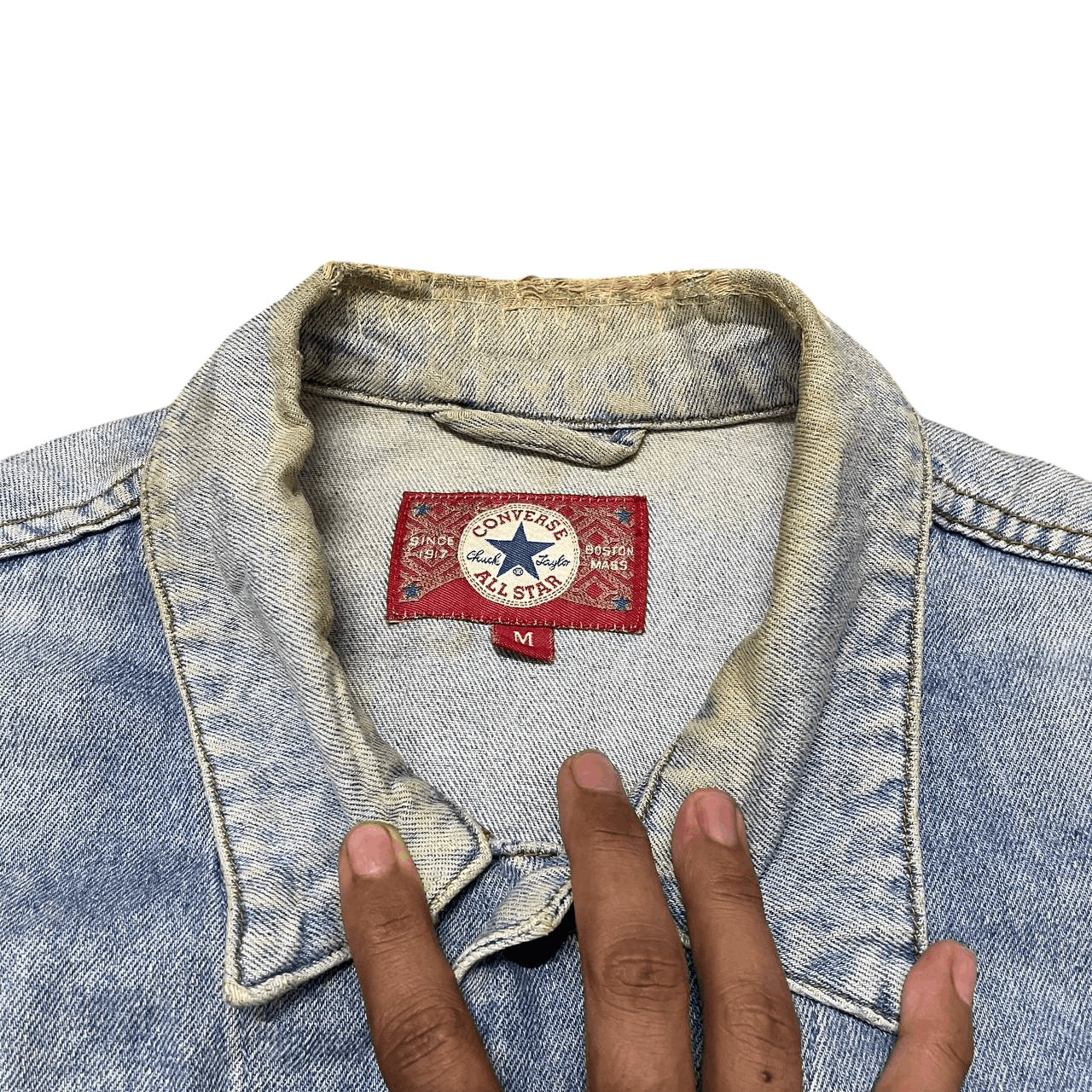 Converse Vintage 90's Converse Trucker Denim Jacket Size US M / EU 48-50 / 2 - 7 Thumbnail