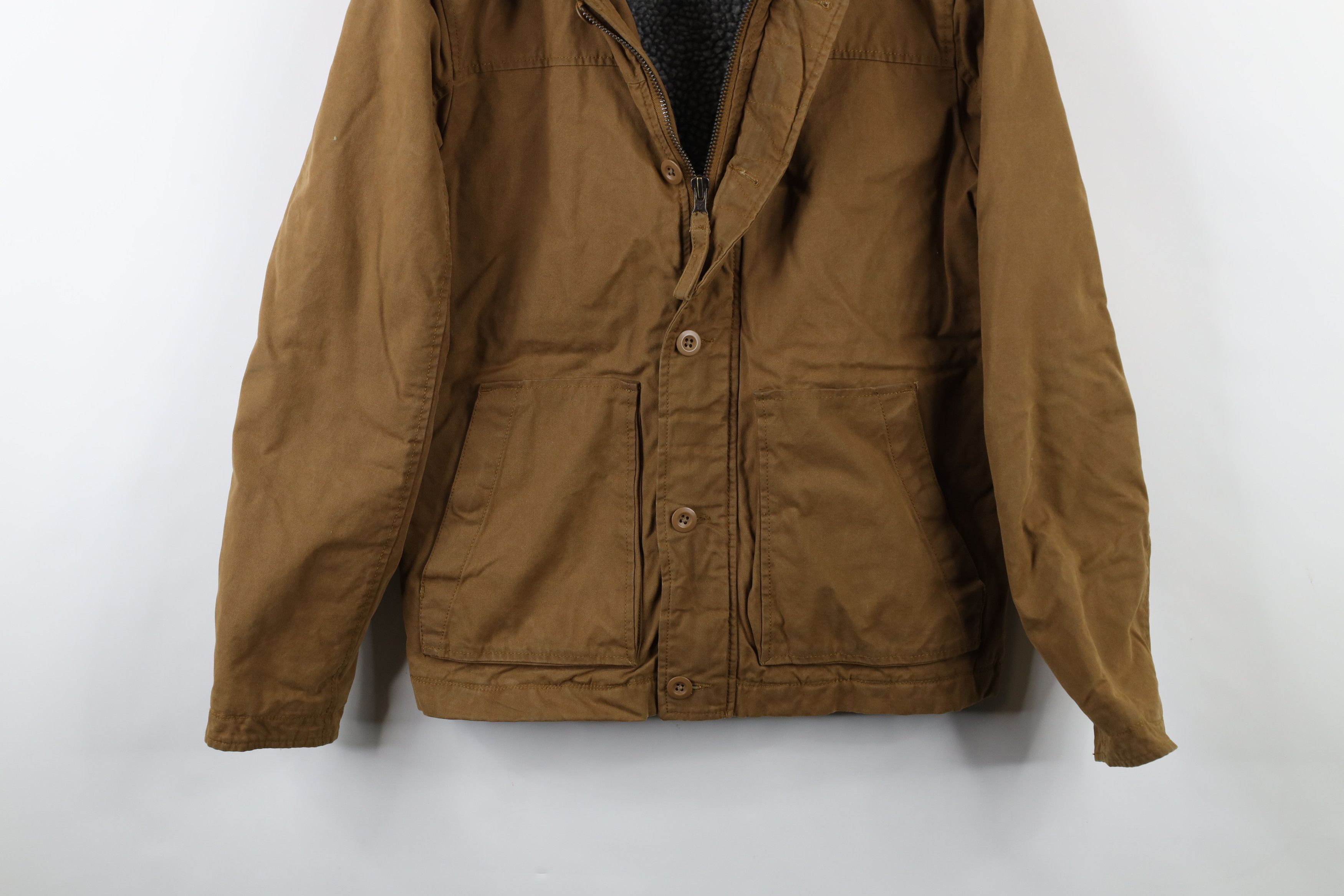 American Eagle Outfitters × Vintage Vintage American Eagle Outfitters Lined Waxed Canvas Jacket Size US S / EU 44-46 / 1 - 3 Thumbnail