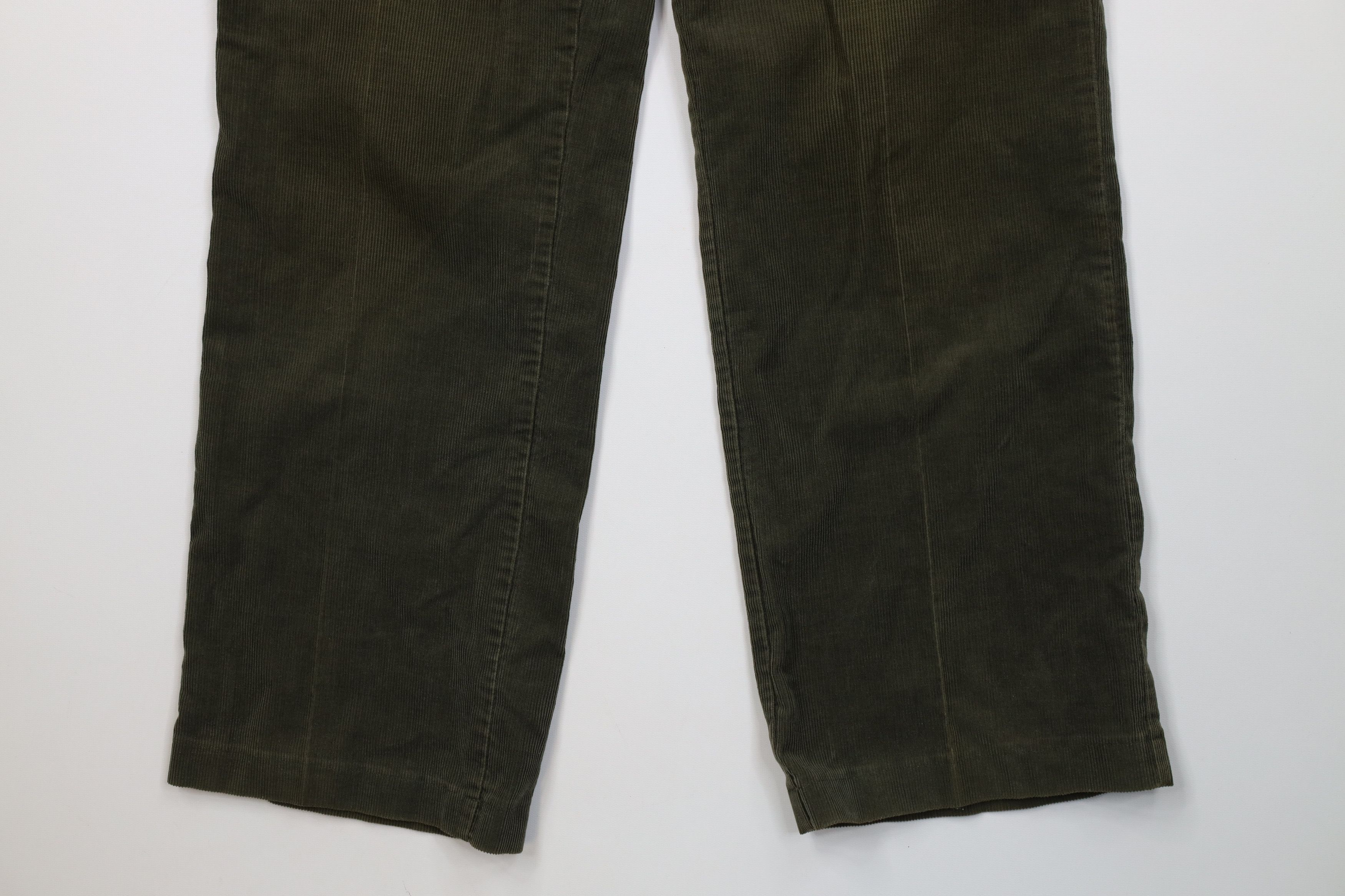 Vintage Vintage 70s Big Mac Flared Wide Leg Corduroy Pants Green USA Size US 36 / EU 52 - 4 Thumbnail