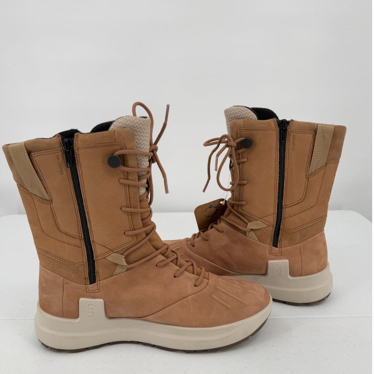 Ecco NWT Ecco Women's Tan Solice Leather Insulated High Boots Size US 8 / IT 38 - 2 Thumbnail