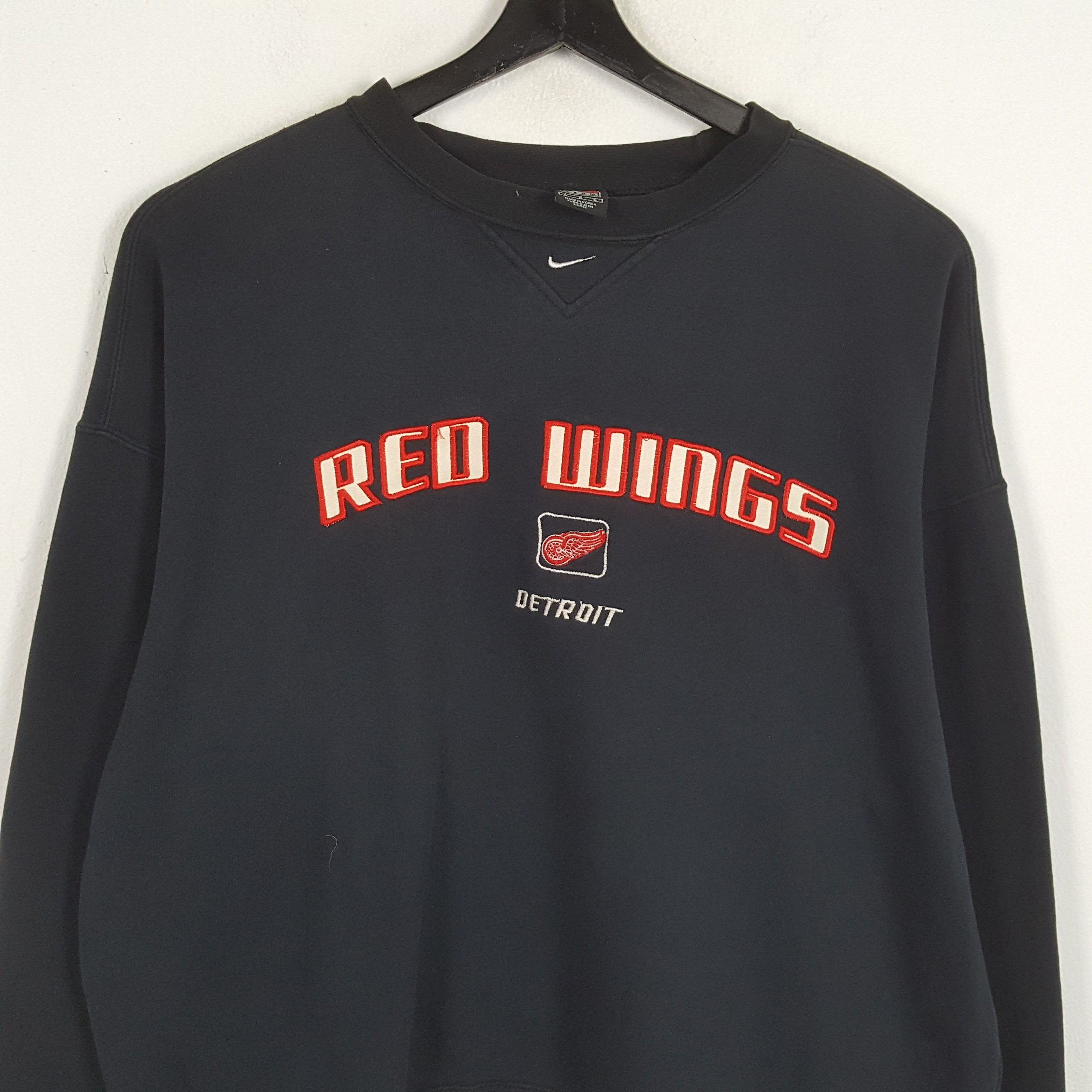 NHL × Nike × Vintage NIKE DETROIT RED WINGS Hockey Ice Team Sweatshirt Size US XXL / EU 58 / 5 - 2 Thumbnail