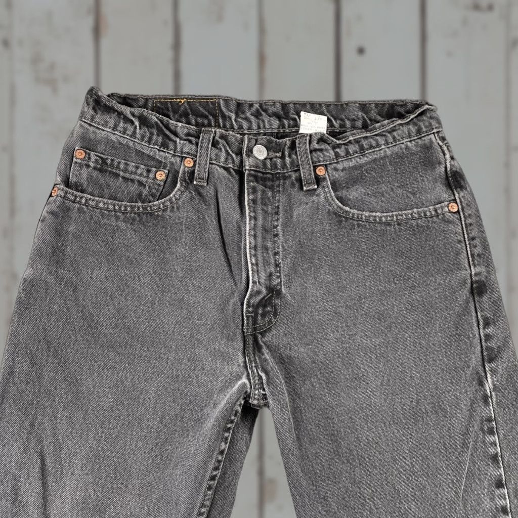 Levi's VINTAGE Levi’s 505 Denim Jeans Black 30x28 Regular 90s Grunge Canada Mens Size US 30 / EU 46 - 1 Thumbnail