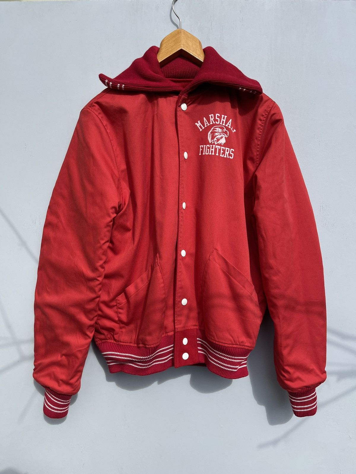 Franklin & Marshall Franklin & Marshall Reversible Varsity Leather Jacket Size US XL / EU 56 / 4 - 1 Thumbnail