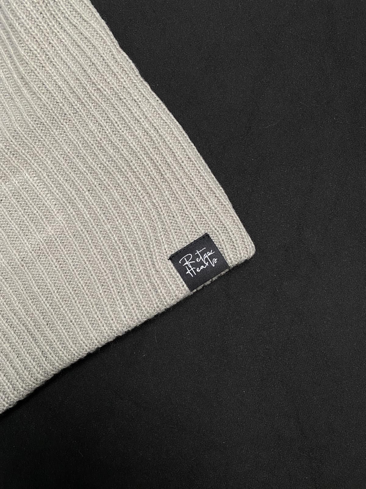 Japanese Brand Rare Box Boys Retro Hearts Gray Balaclava Ski Mask OS Size ONE SIZE - 5 Thumbnail