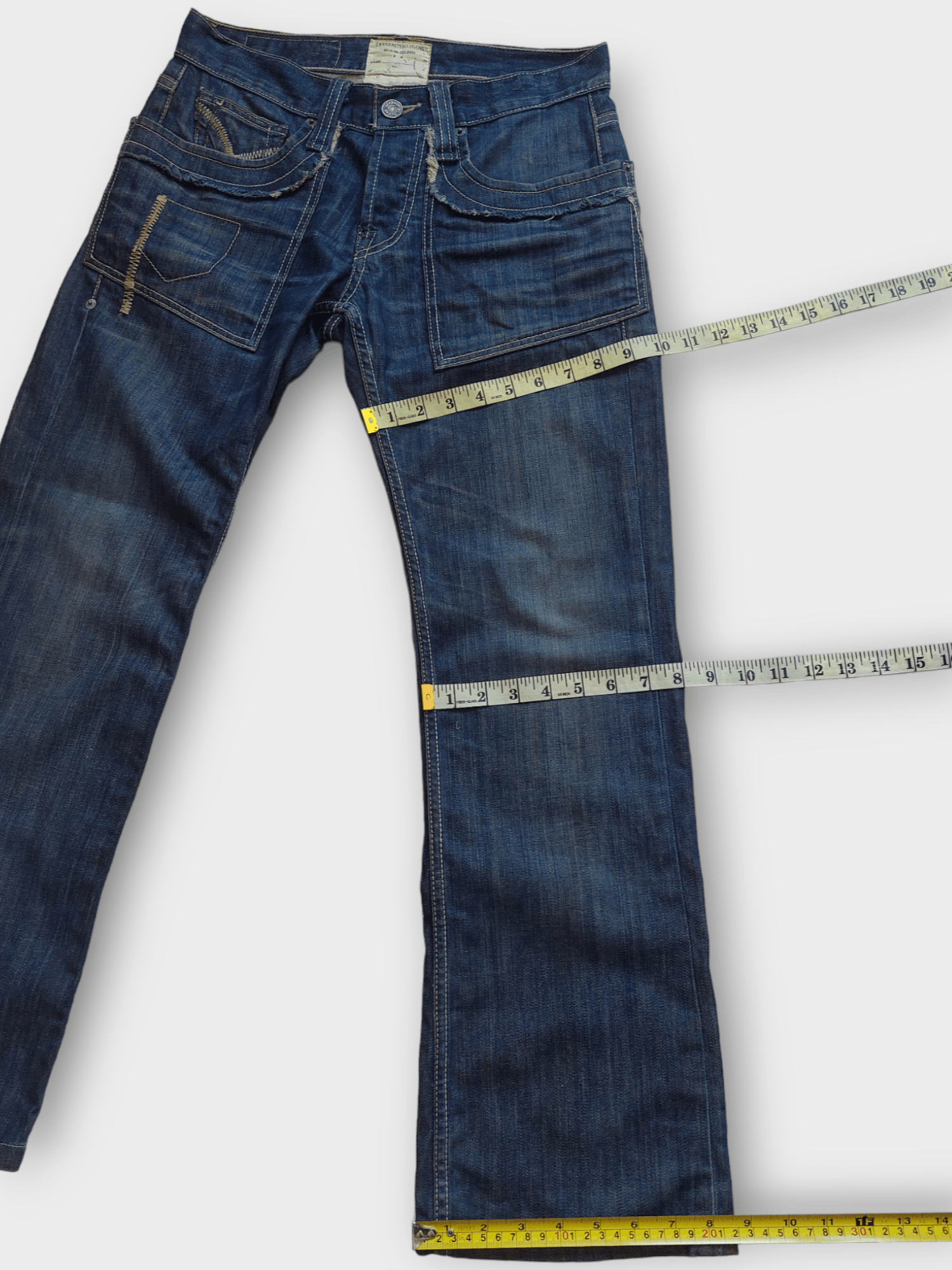 Vintage Vintage Jimmy Taverniti Outer Stitched Jeans Size US 29 - 16 Thumbnail