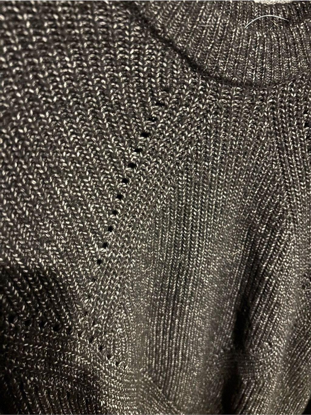 Maurices Charcoal Metallic Crewneck Sweater in Gray, Women's (Size Xl) — image 2 of 5