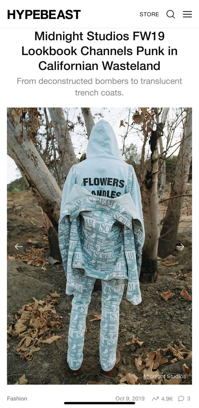 Midnight Studios FW2019 Midnight Studio Shane Honzales Denim Punk Jacket Size US S / EU 44-46 / 1 - 2 Thumbnail