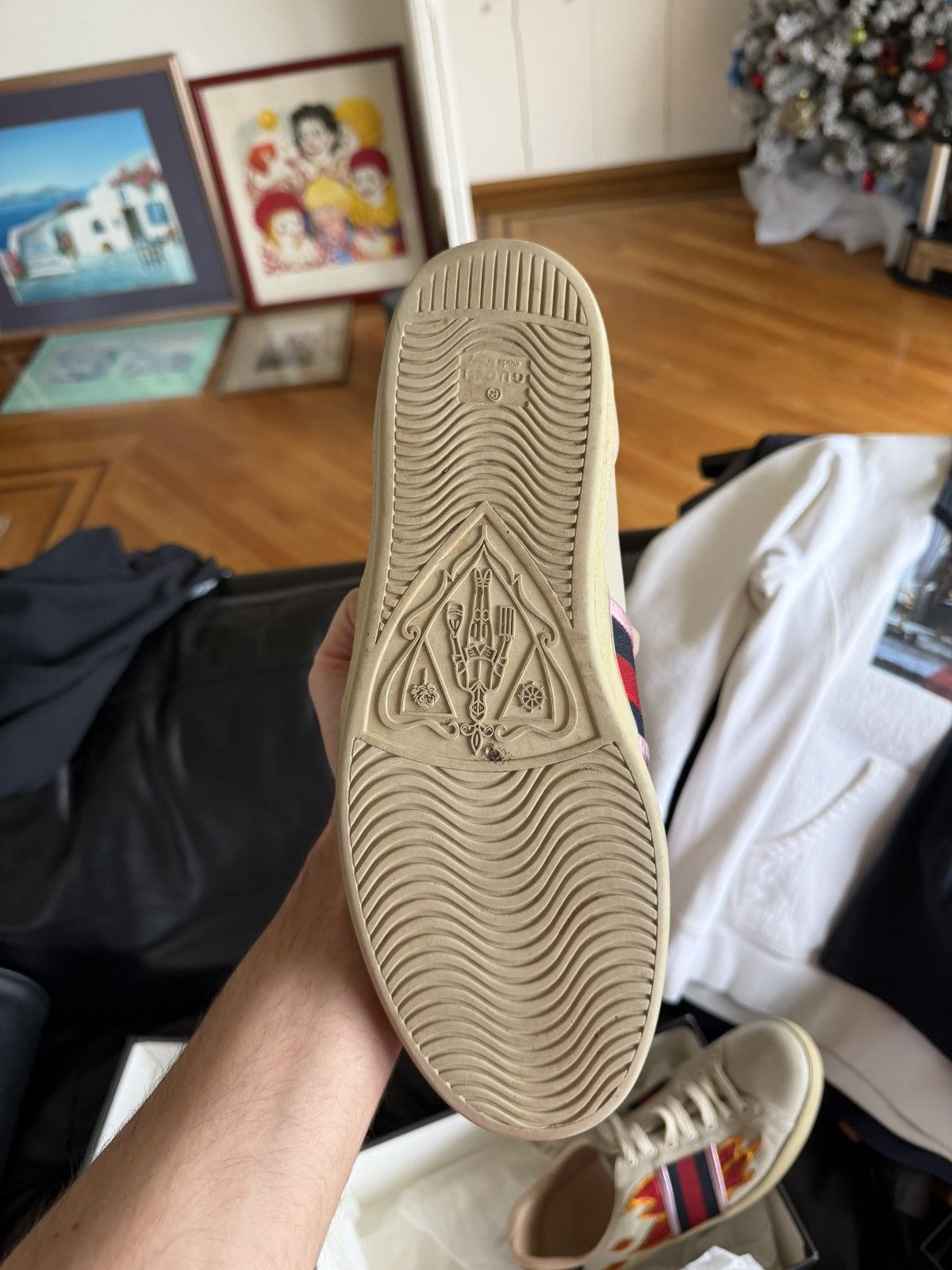 Gucci Gucci Ace Flames Size US 10 / EU 43 - 7 Thumbnail