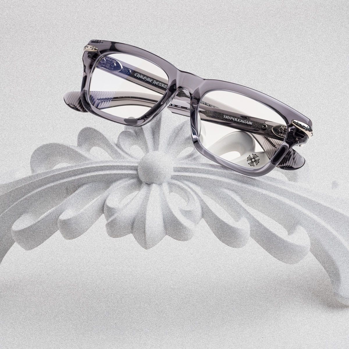 Chrome Hearts CHROME HEARTS TRYPOLEAGAIN GRAPHITE GLASSES Size ONE SIZE - 6 Thumbnail