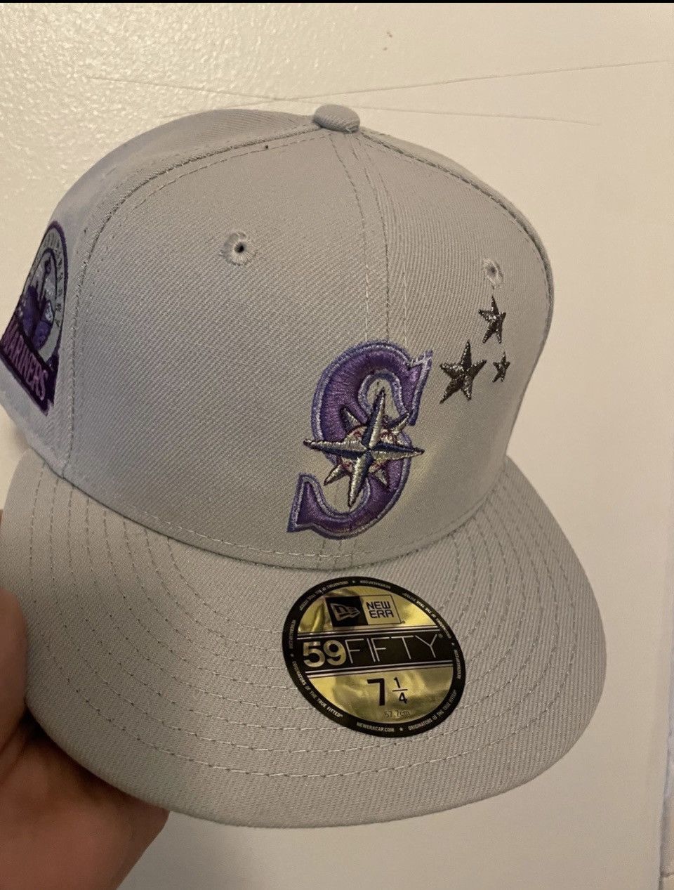 image of Myfitteds Seattle Mariners Snes 1.0 Size 7 1/4 in Grey, Men's
