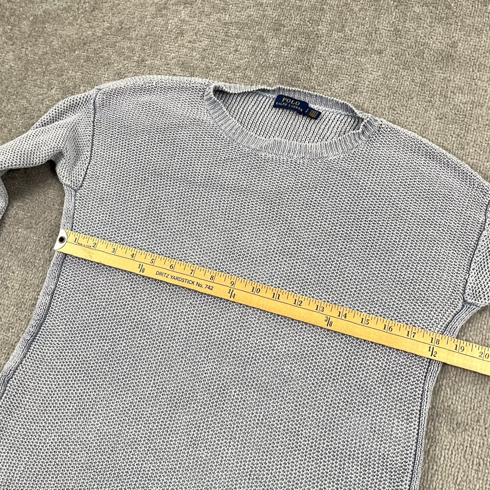 Polo Ralph Lauren Polo Ralph Lauren Sweater Womens Small Blue Knit 100% Linen Crew Dolman Sleeve Shirt? Size S / US 4 / IT 40 - 5 Thumbnail