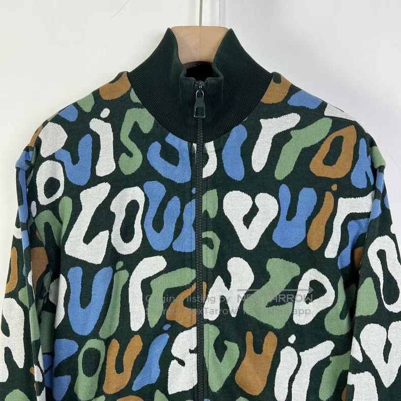 Louis Vuitton Louis Vuitton Graffiti camouflage logo baseball jacket Size US S / EU 44-46 / 1 - 3 Thumbnail