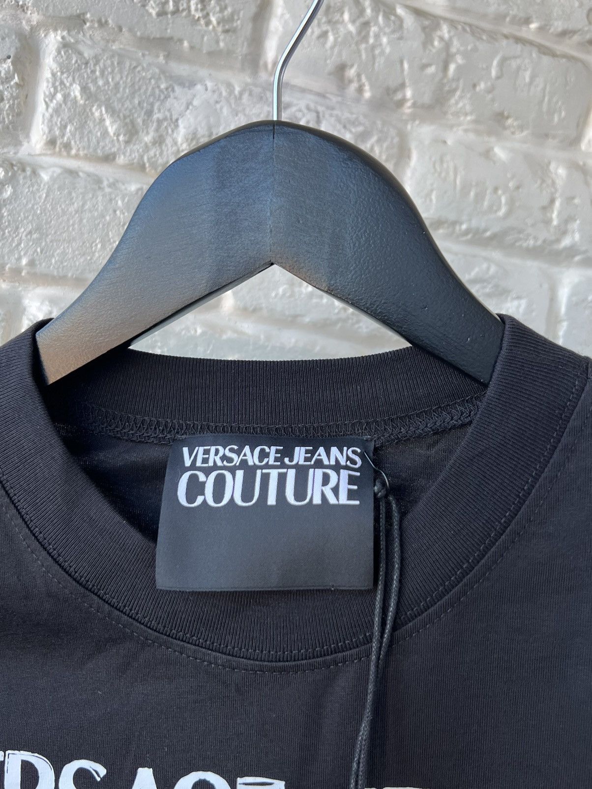 Versace Jeans Couture Versace Big Floral Logo T-Shirt Tee Size M / US 6-8 / IT 42-44 - 4 Thumbnail