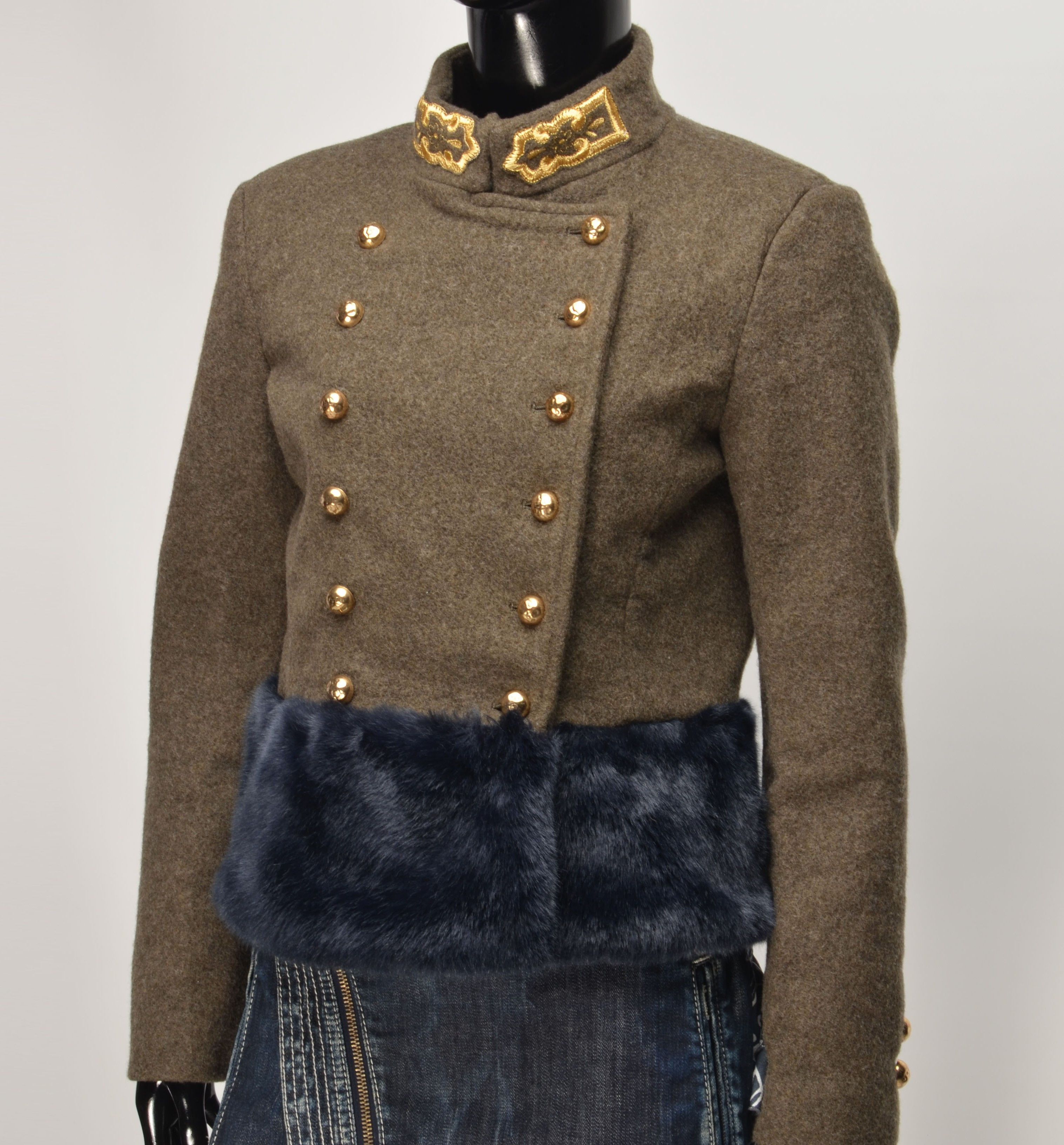 Ermanno Scervino Ermanno Scervino Napoleon Military Wool Blend Jacket Size S / US 4 / IT 40 - 2 Thumbnail