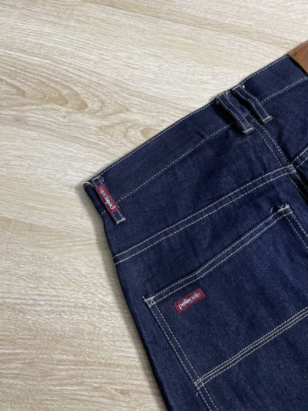 Marc Buchanan × Pelle Pelle × Vintage Vintage Pele Pele X Marc Buchanan Baggy denim pants Size US 34 / EU 50 - 11 Thumbnail