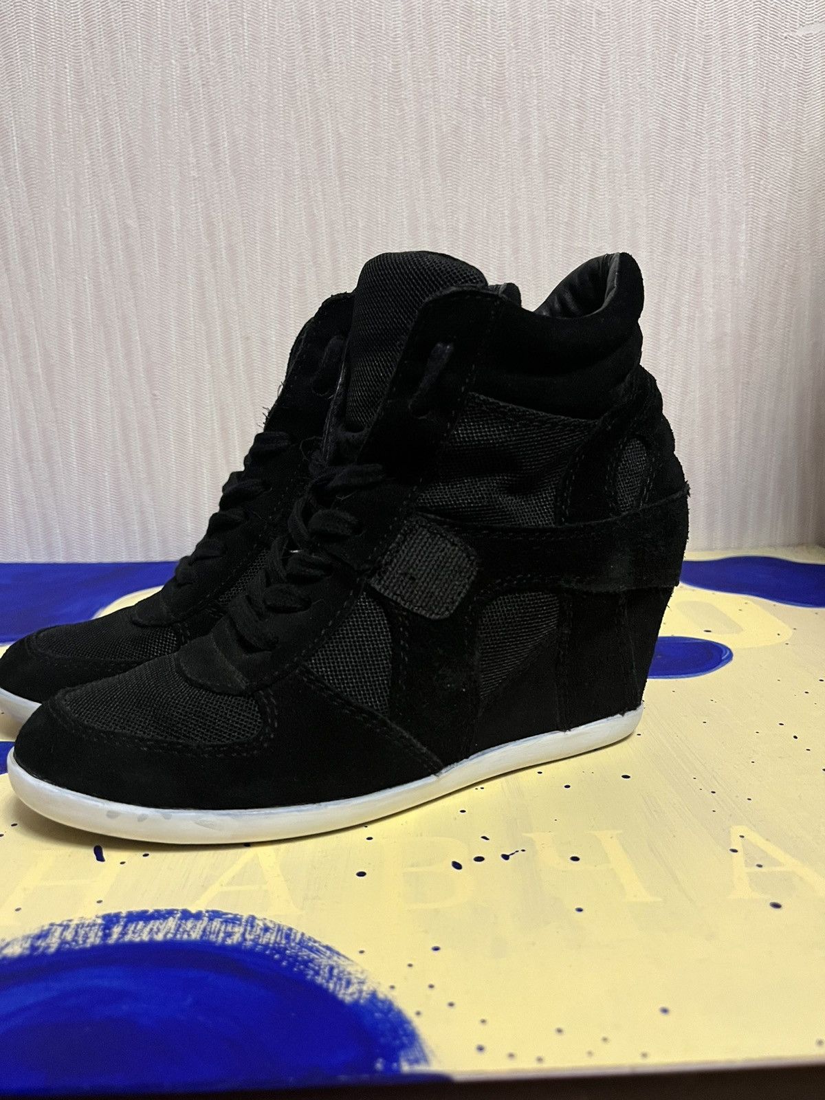 ASH Vintage ash suede high isabel marant style wedge shoes Size US 6 / IT 36 - 1 Thumbnail