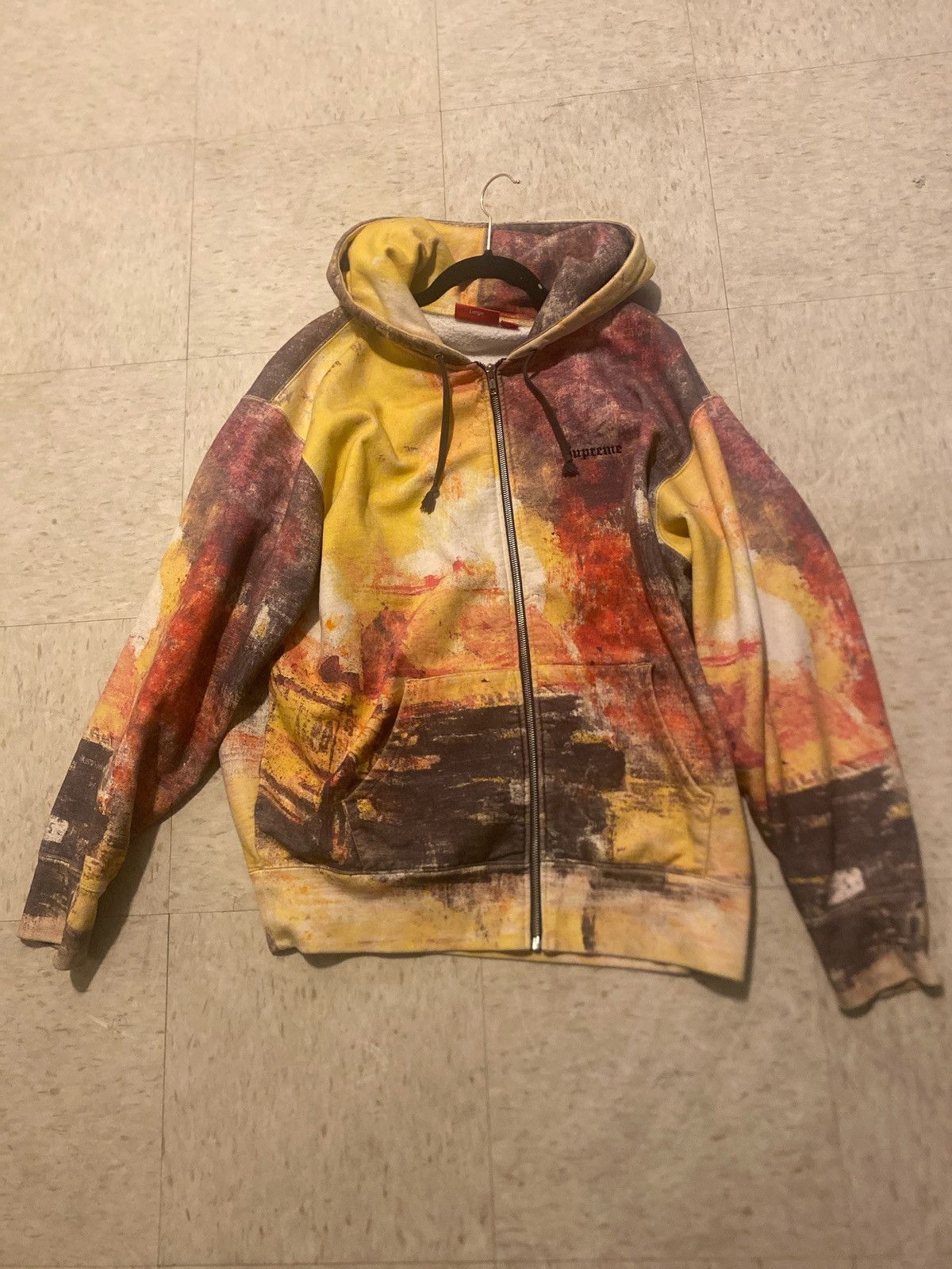 Supreme Supreme Fire Zip Up Hooded Sweatshirt 'Multicolor' Size US L / EU 52-54 / 3 - 1 Thumbnail