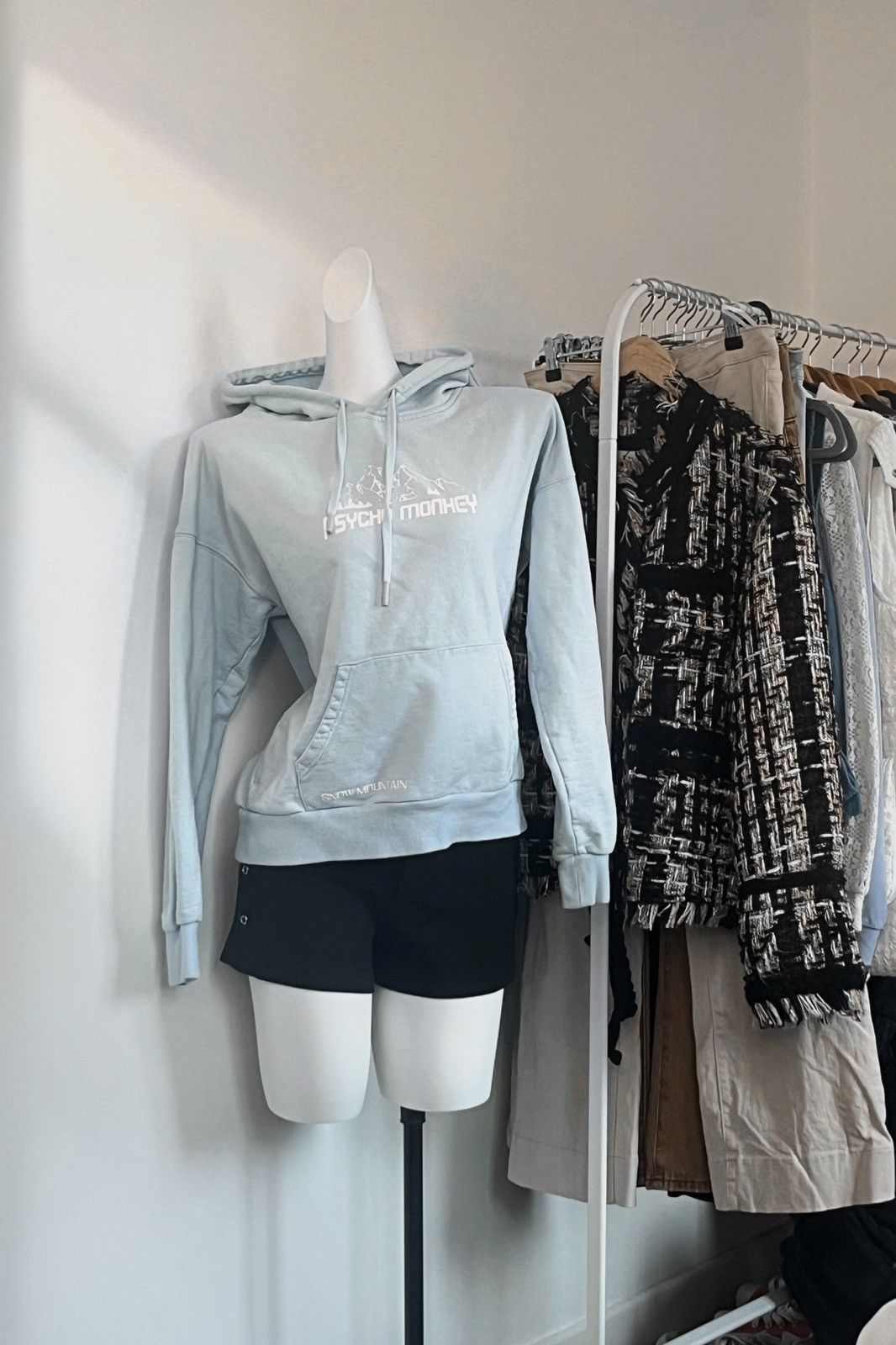 Other Baby blue painting oversized unisex hoddies Size S / US 4 / IT 40 - 3 Thumbnail