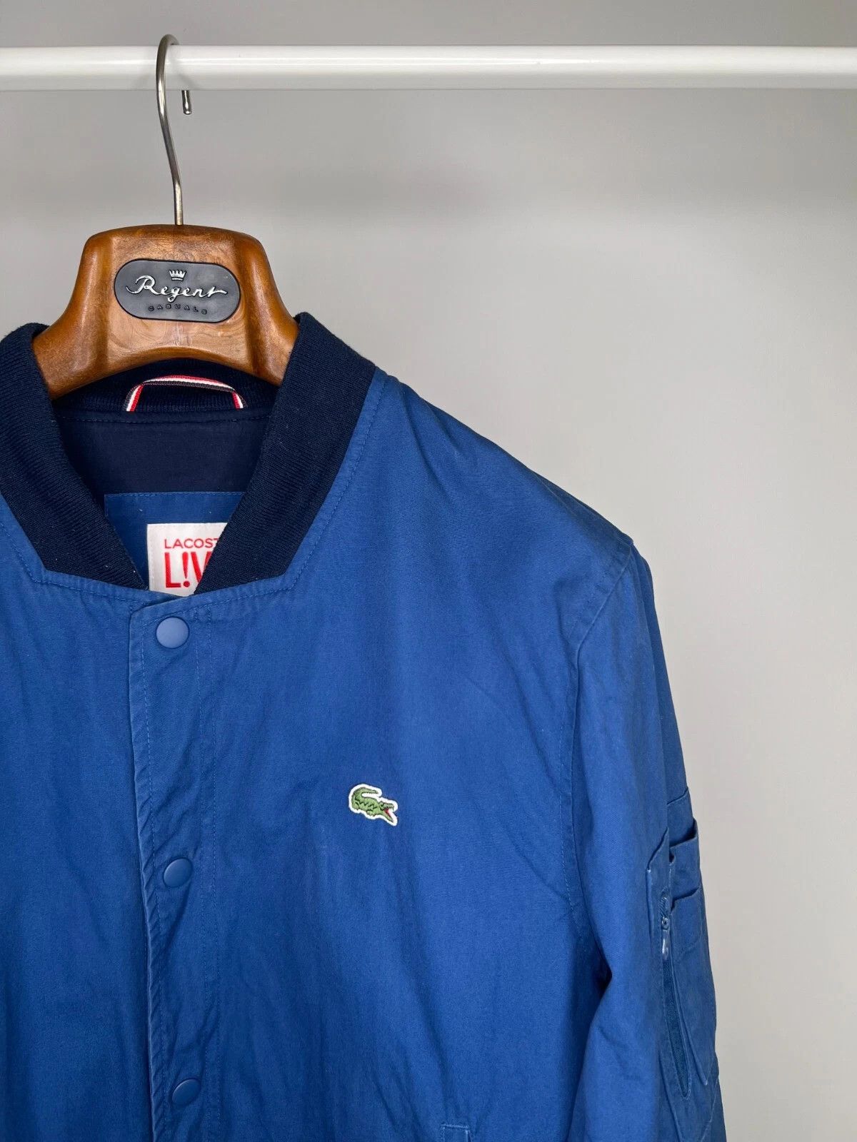 Lacoste Lacoste Live Navy Blue Croc Logo Casual Bomber Jacket Size US M / EU 48-50 / 2 - 3 Thumbnail
