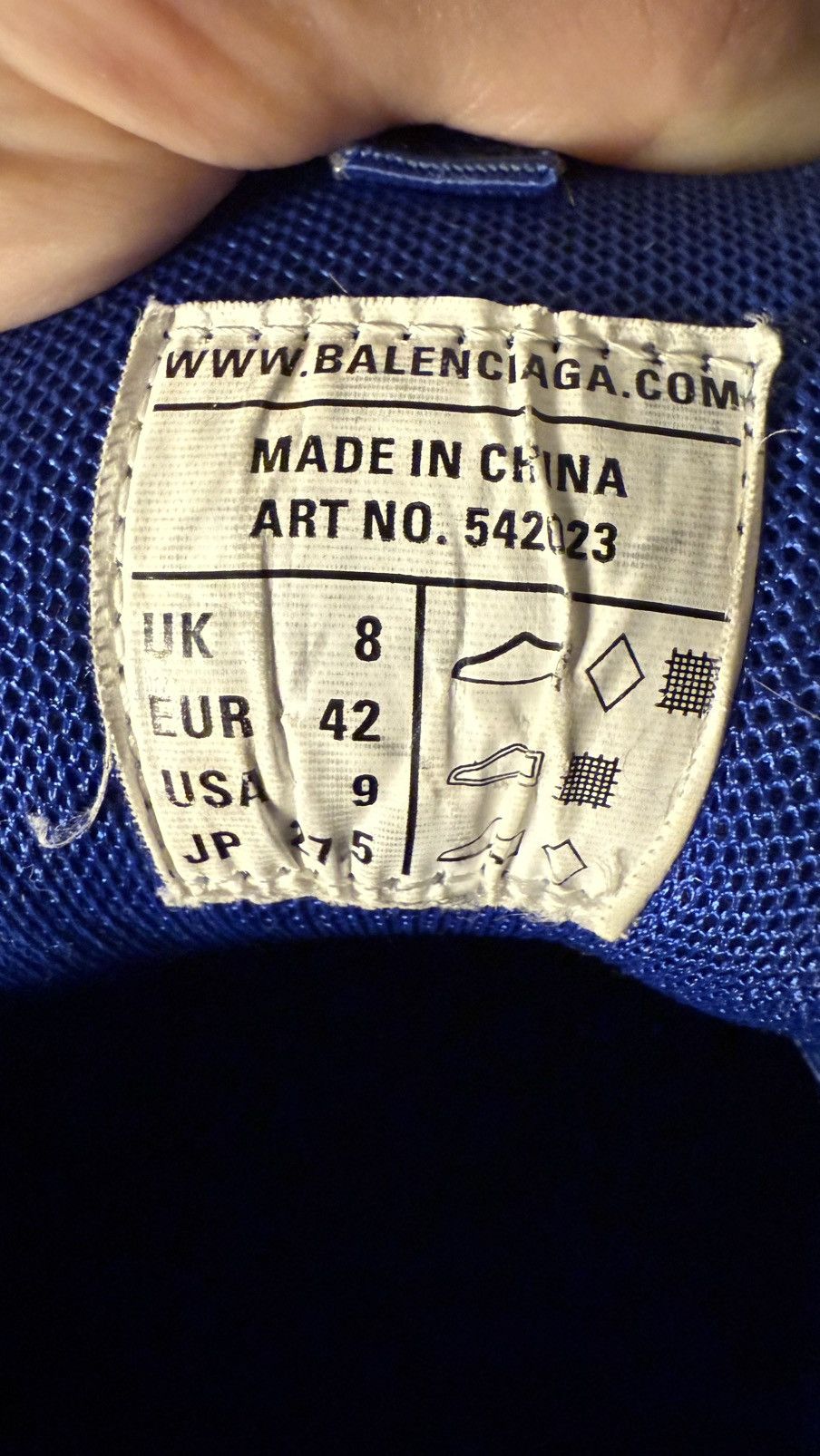 Balenciaga SOLD OUT ❌❌❌❌❌Balenciaga Track Faded Blue Size US 9 / EU 42 - 7 Thumbnail
