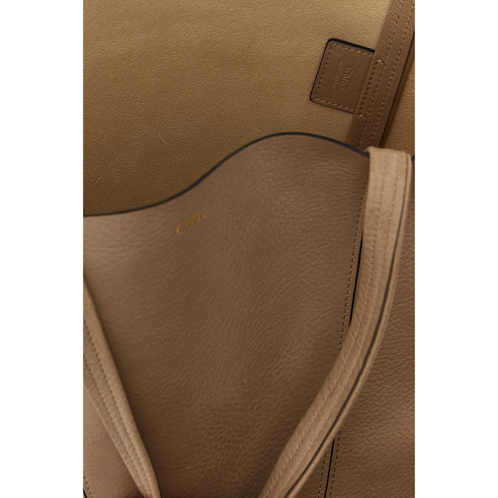 Chloe Chloe Medium Spin Boyish Brown Grained Leather Tote Bag New Size ONE SIZE - 4 Thumbnail