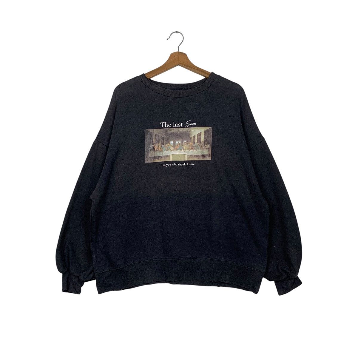 Japanese Brand Jesus The Last Supper Sweatshirt Size L / US 10 / IT 46 - 1 Thumbnail