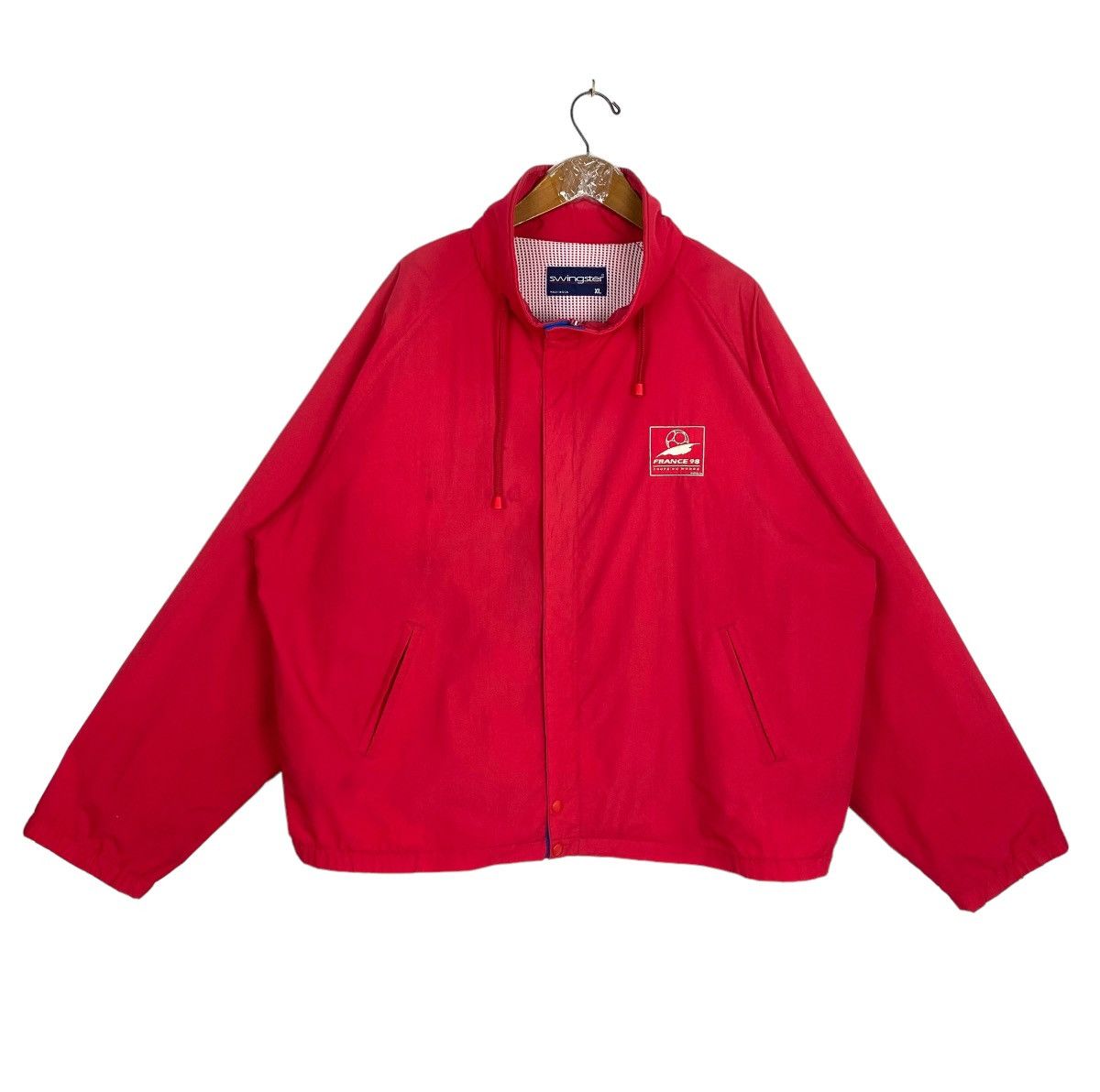 Swingster Rare‼️ Vintage Swingster France 98 World Cup Jacket Made Usa Size US XL / EU 56 / 4 - 1 Thumbnail