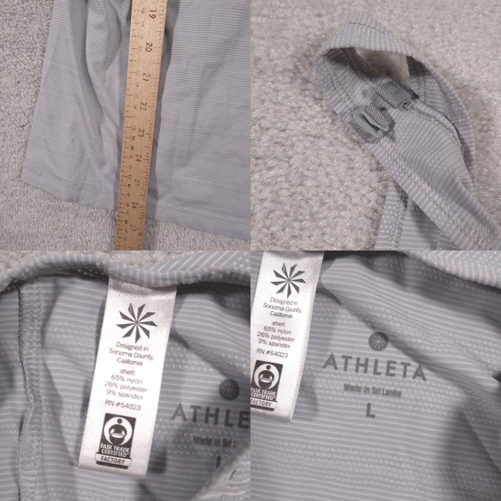 Athleta Athleta Tank Top Womens Large Gray Adjustable Strap Lightweight Performance Sportswear Tank Yoga Gym Running | Womens | L | Gray Size L / US 10 / IT 46 - 8 Thumbnail